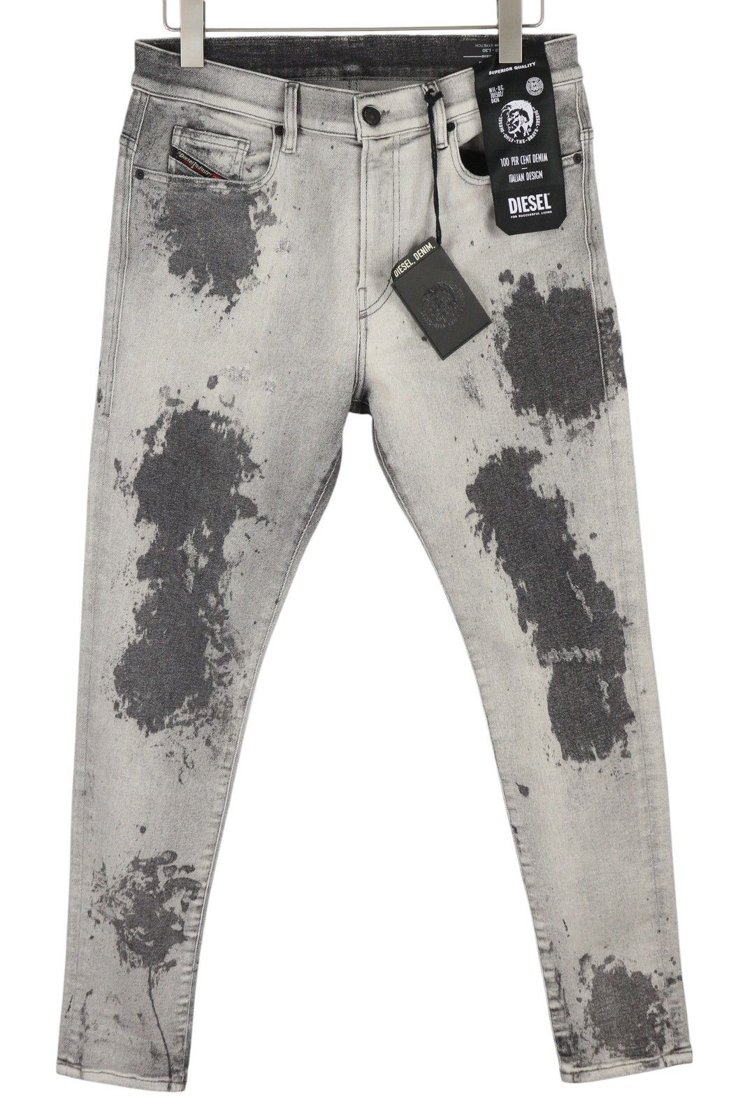 Diesel D-AMNY 009GM W33/L30 Skinny Stretch Grey Jeans 40909 Size US 33 - 1 Thumbnail