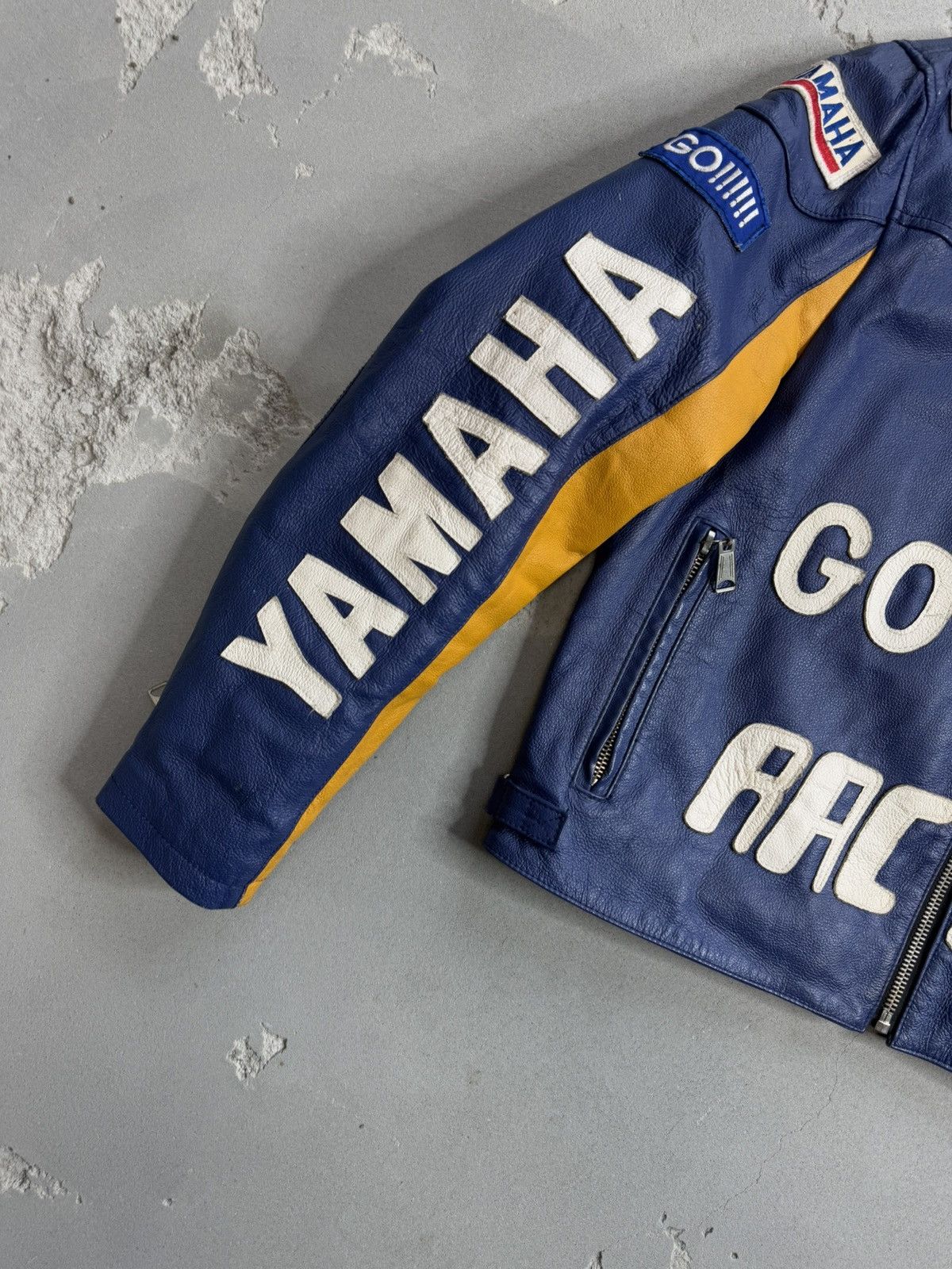 Other VINTAGE RACING LEATHER JACKET V/46 VALENTINO ROSSI STYLE Size US XXL / EU 58 / 5 - 6 Thumbnail