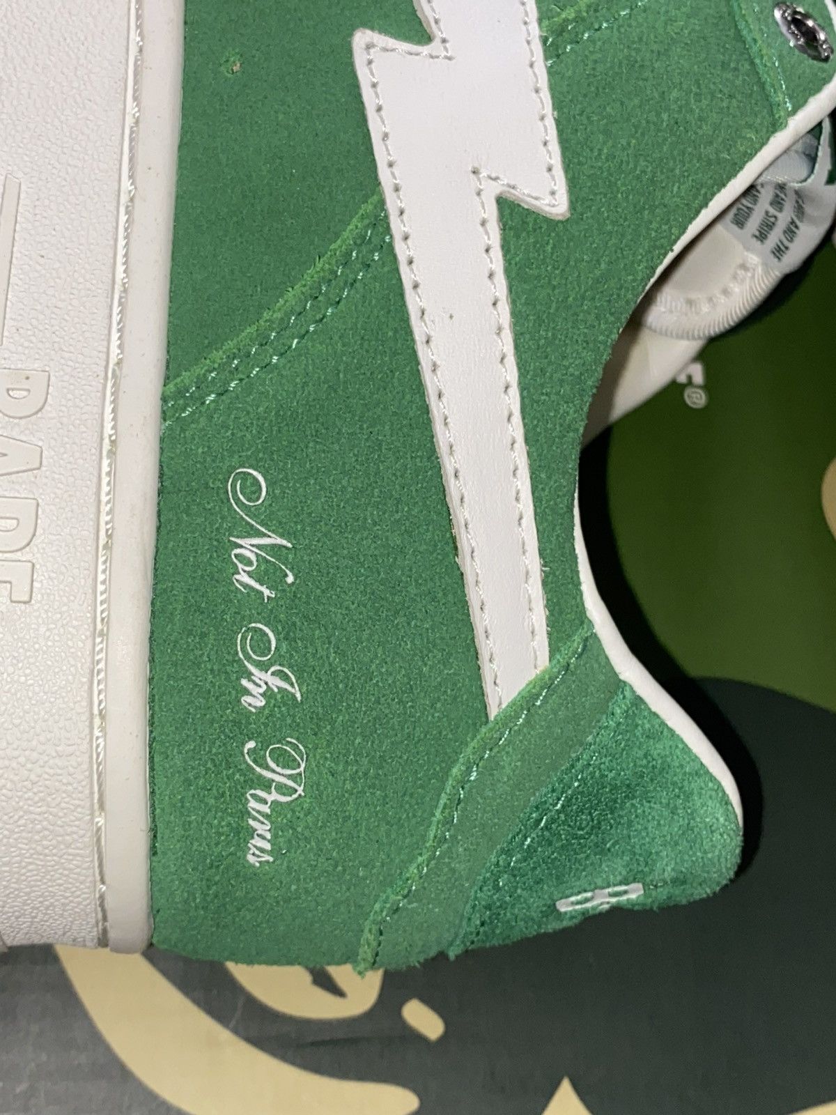 Bape × Highsnobiety × Japanese Brand BAPE x Highsnobiety Suede BAPE Sta Green Size US 9 / EU 42 - 3 Thumbnail