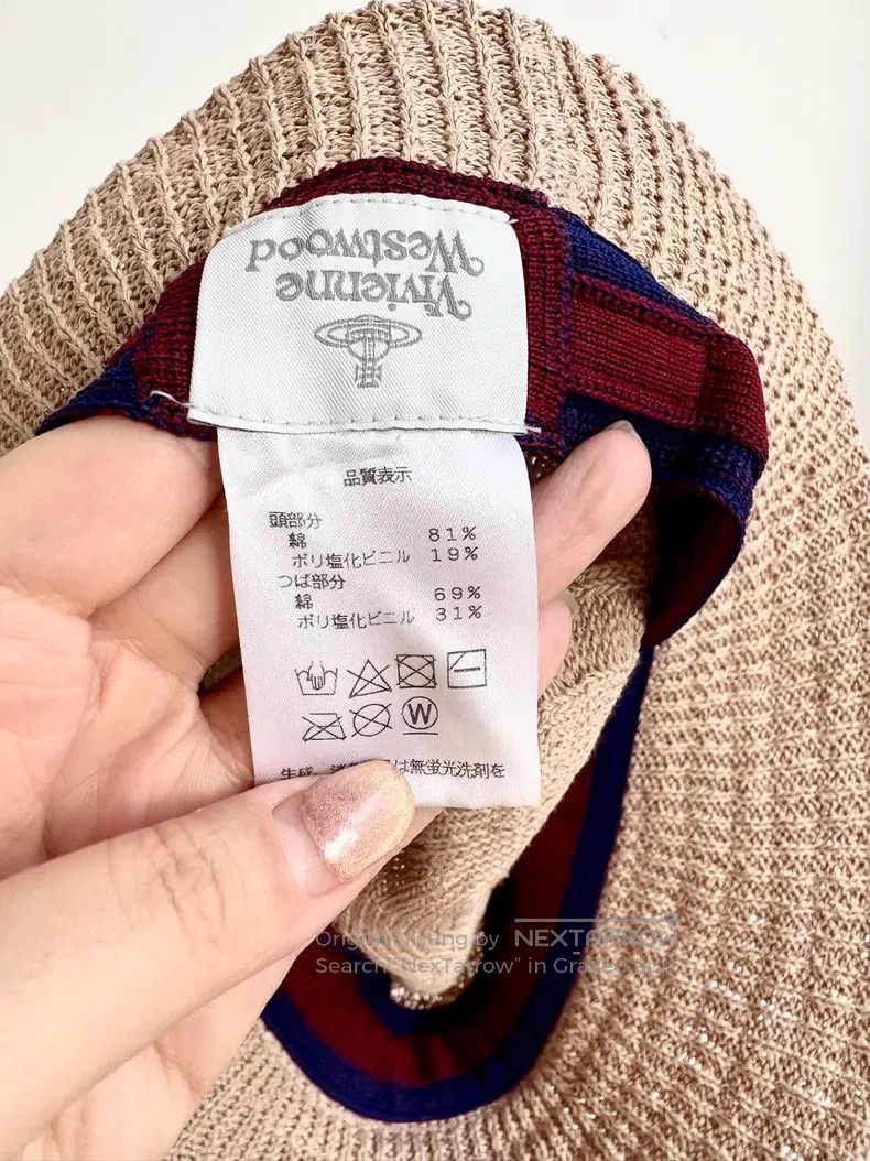 Vivienne Westwood Vivienne Westwood Beige Big Buckle Saturn Newsboy Hat Size ONE SIZE - 5 Thumbnail