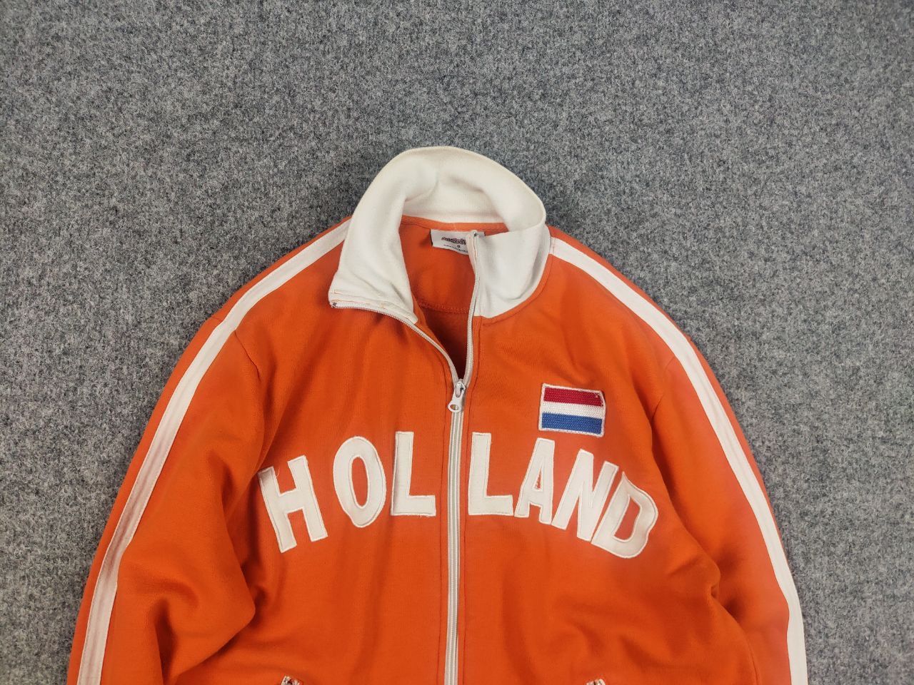 Vintage Vintage rare Holland Orange Big Logo Zip Track Jacket Y2K Size US S / EU 44-46 / 1 - 4 Thumbnail