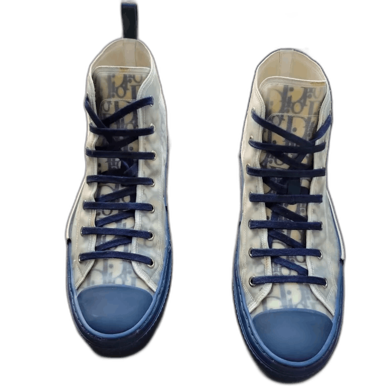 Dior Dior B23 High Sneakers with Blue Print Size US 10 / EU 43 - 1 Thumbnail