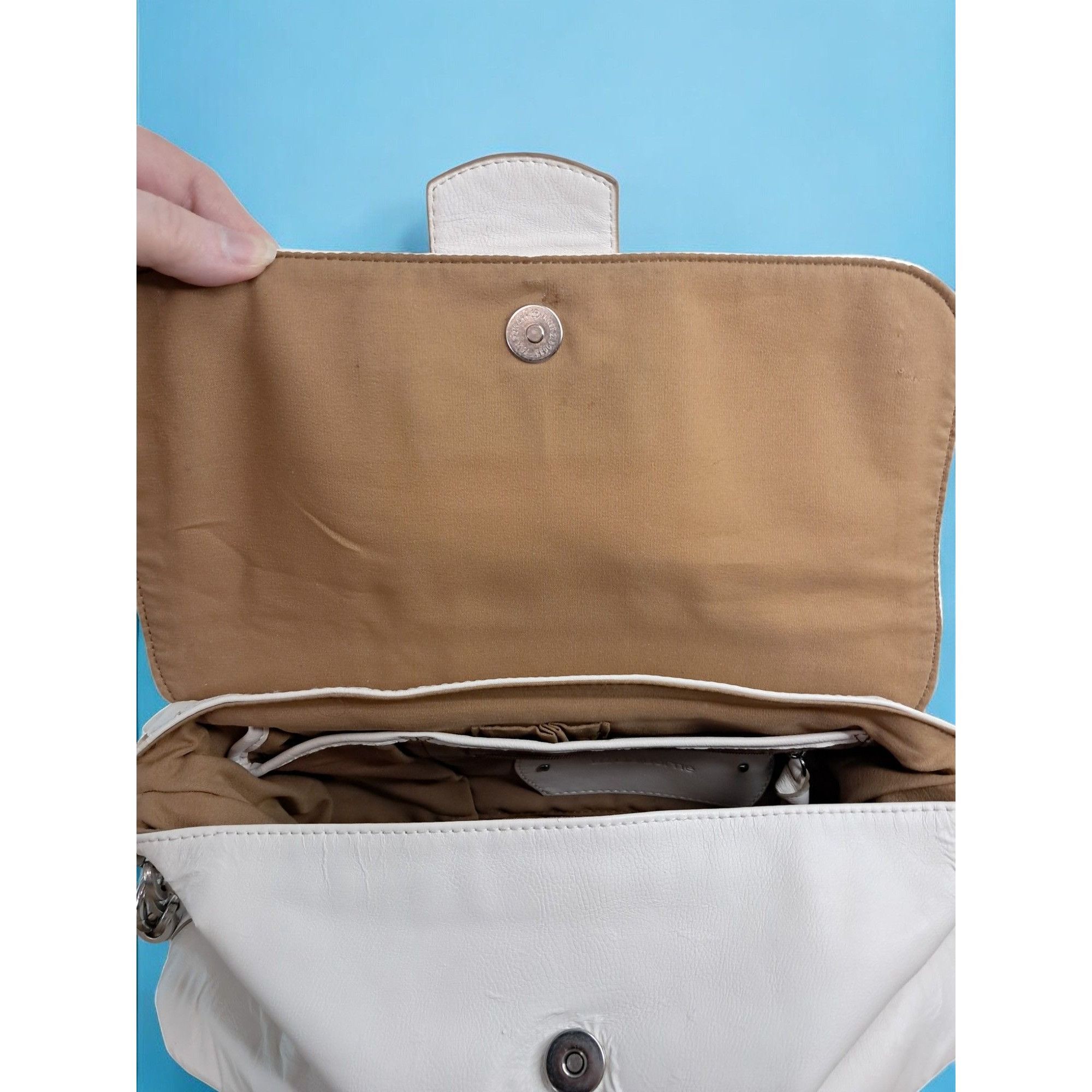 Other Liz Claiborne White Faux Leather Shoulder Bag Size ONE SIZE - 8 Thumbnail