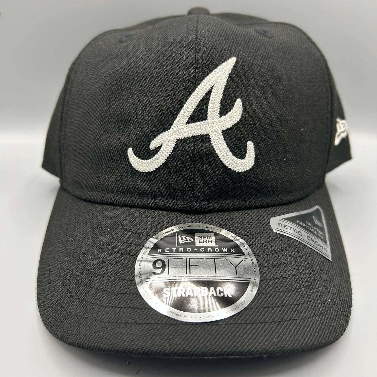 New Era Atlanta Braves Hat Men Strap Back Cap New Retro Crown Wool Size ONE SIZE - 1 Thumbnail