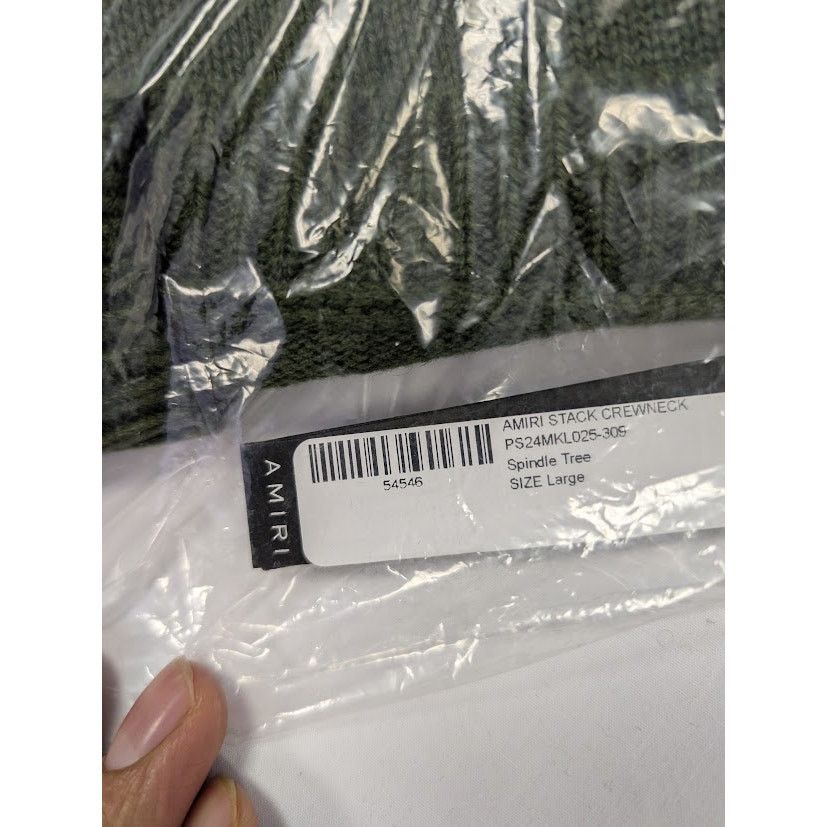 Amiri o1rshd1 Amiri Stack Crewneck Sweatshirt in Spindle Tree Size US L / EU 52-54 / 3 - 16 Thumbnail