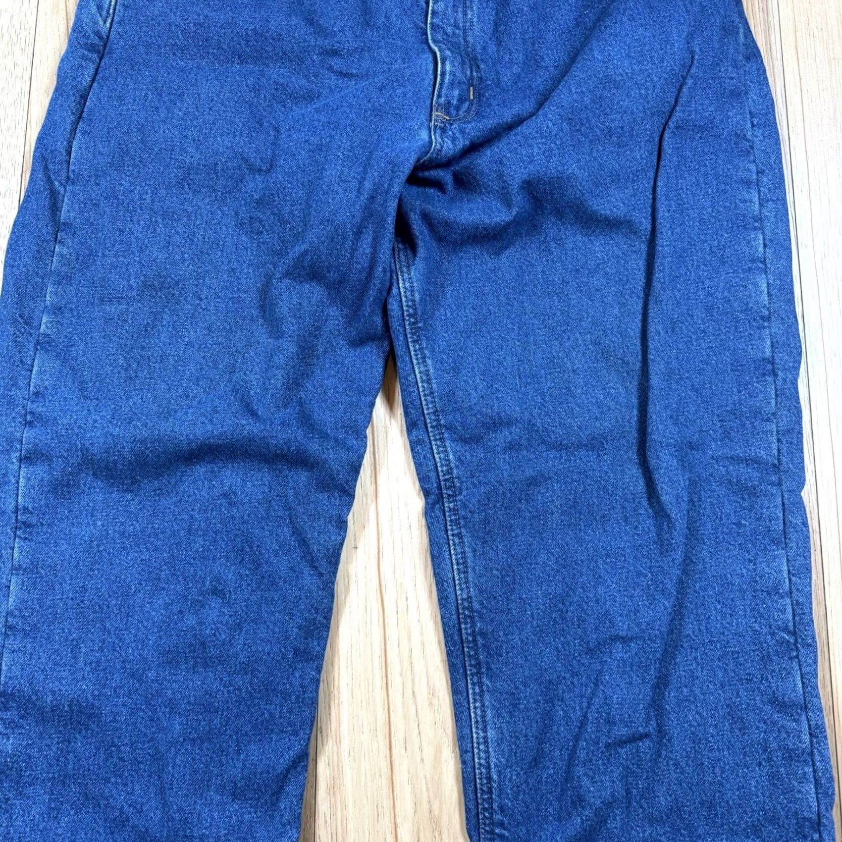Carhartt VINTAGE Carhartt Jeans Denim Blue Lined Quilted Relaxed Fit Mens 32x34 Inseam 34 Straight Workwear Size US 32 / EU 48 - 4 Thumbnail