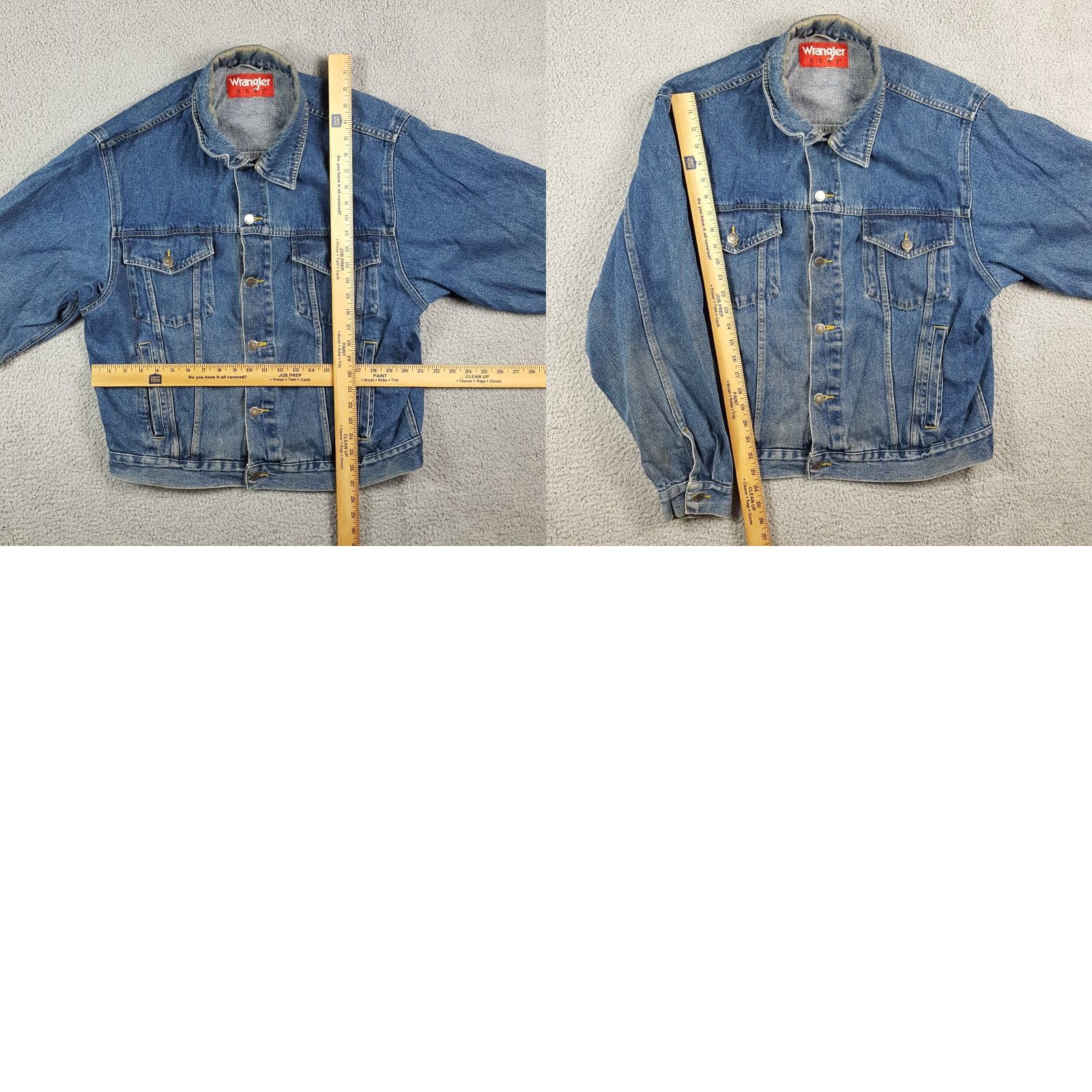 Wrangler VINTAGE Wrangler Denim Jacket Men Large Casual Western Grunge 90s Southwestern Y2K Size US 33 - 8 Thumbnail