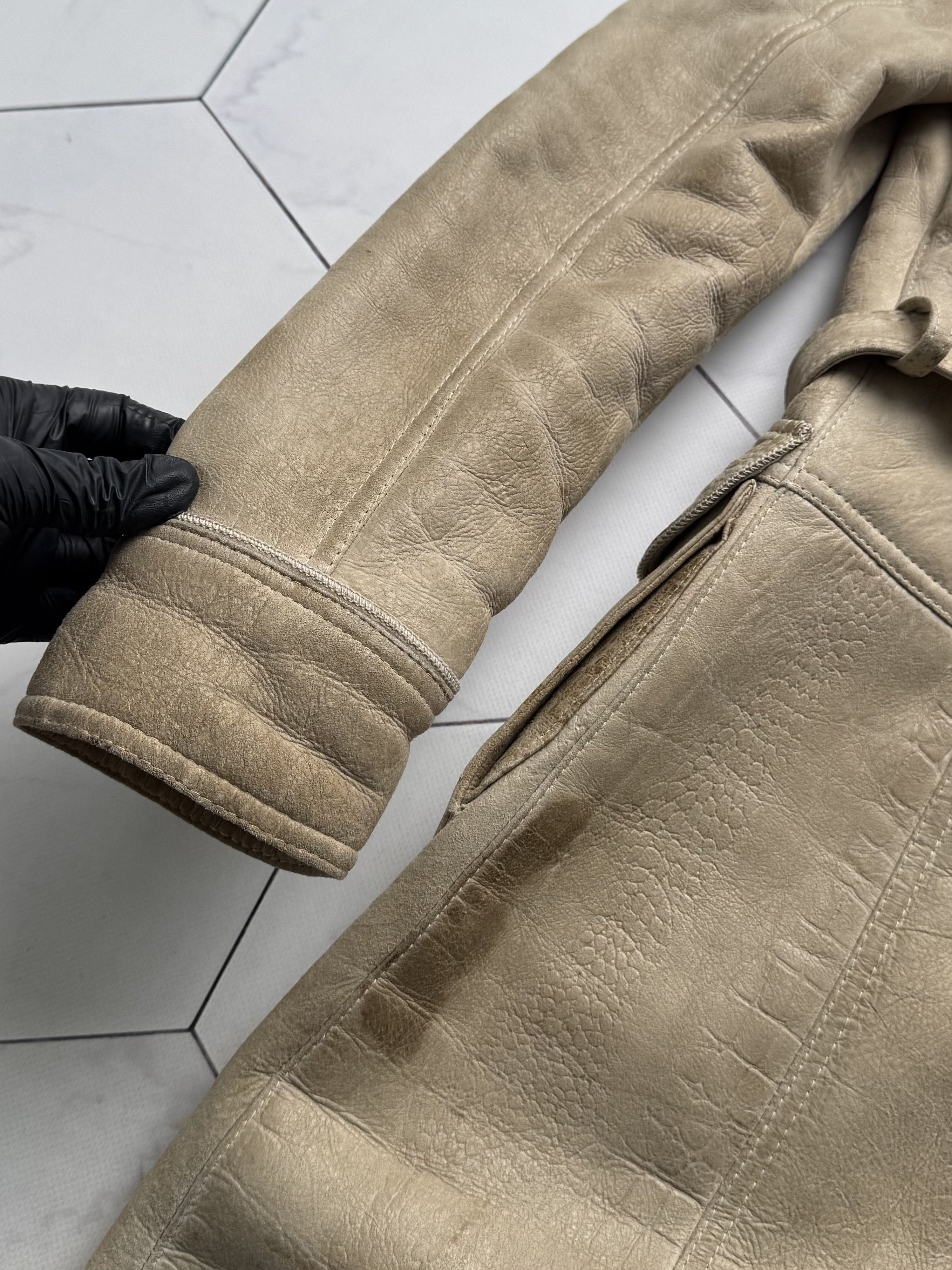 Vintage Vintage Real Shearling Coat With Hood And Belt (B250)D15E2 Size XS / US 0-2 / IT 36-38 - 22 Thumbnail