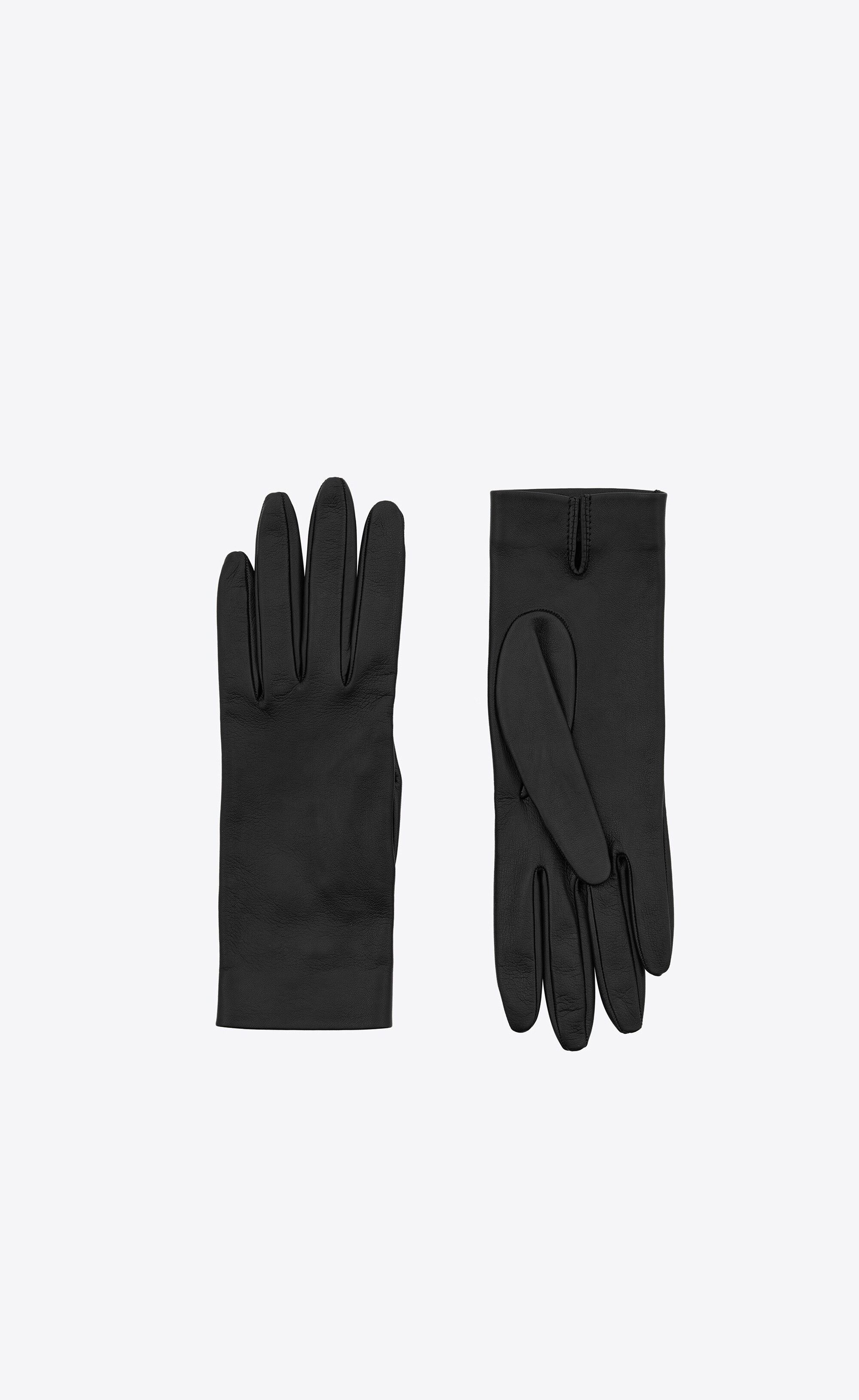 Saint Laurent Paris o1b1hav110225 747160 Size: OS / Short Gloves Leather Black Size ONE SIZE - 1 Preview