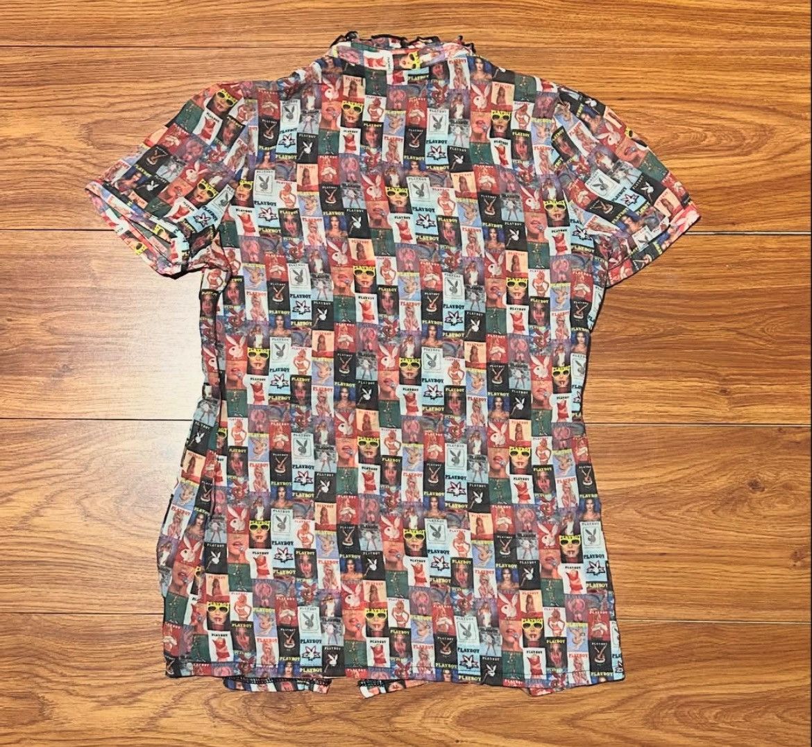 Japanese Brand × Playboy 2000s Playboy All Over Print Shirt y2k style Size US M / EU 48-50 / 2 - 3 Thumbnail
