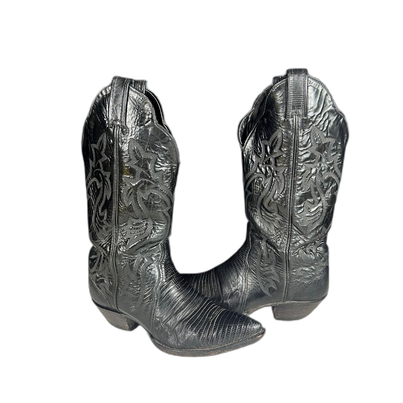 Tony Lama Tony Lama Exotic Teju Lizard Skin Western Cowgirl Boots Wome Size US 6.5 / EU 39-40 - 4 Thumbnail