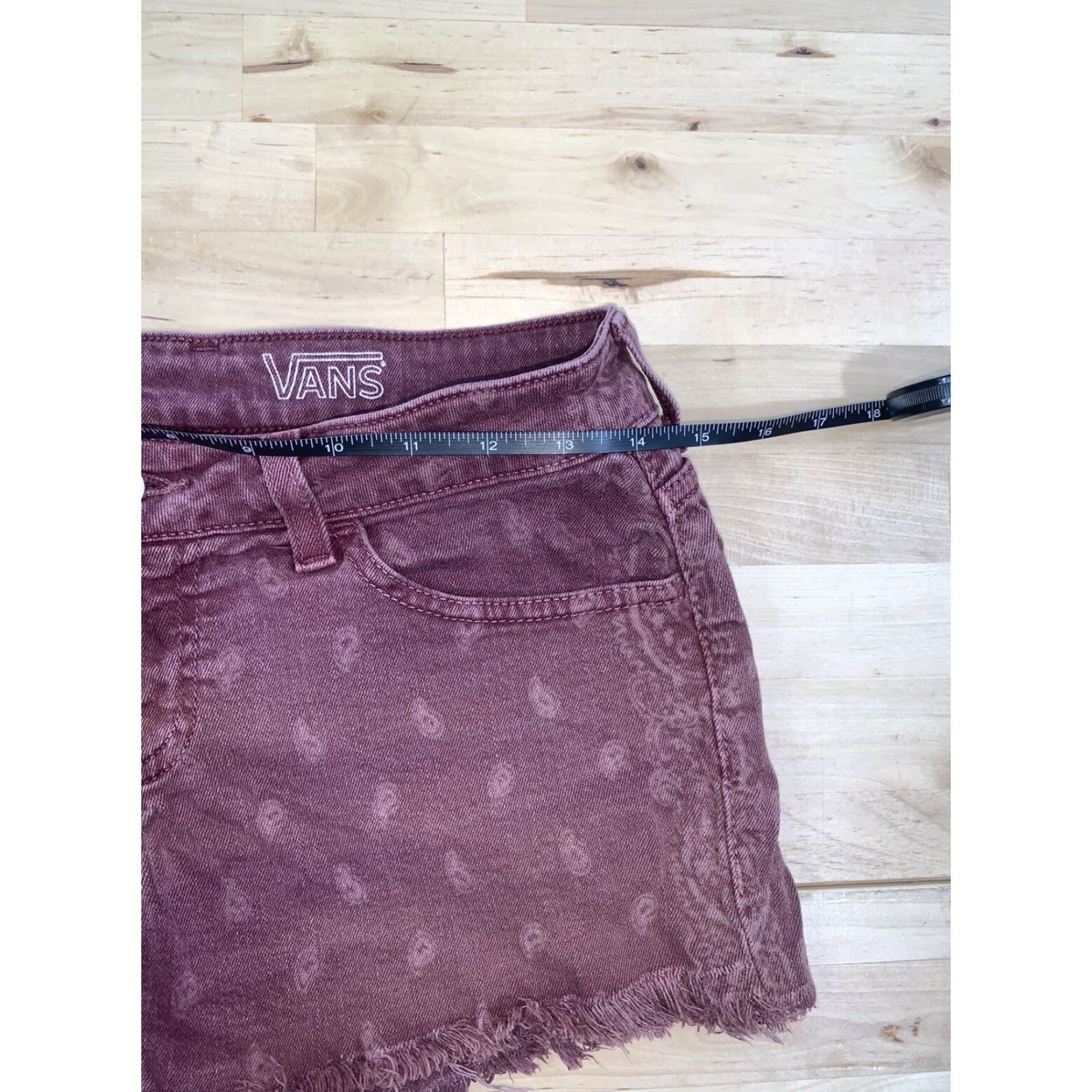 Vans VANS Vintage Cut-Off Shorts Cherry Denim Women’s Sz 7 Casual Size 28" / US 6 / IT 42 - 5 Thumbnail