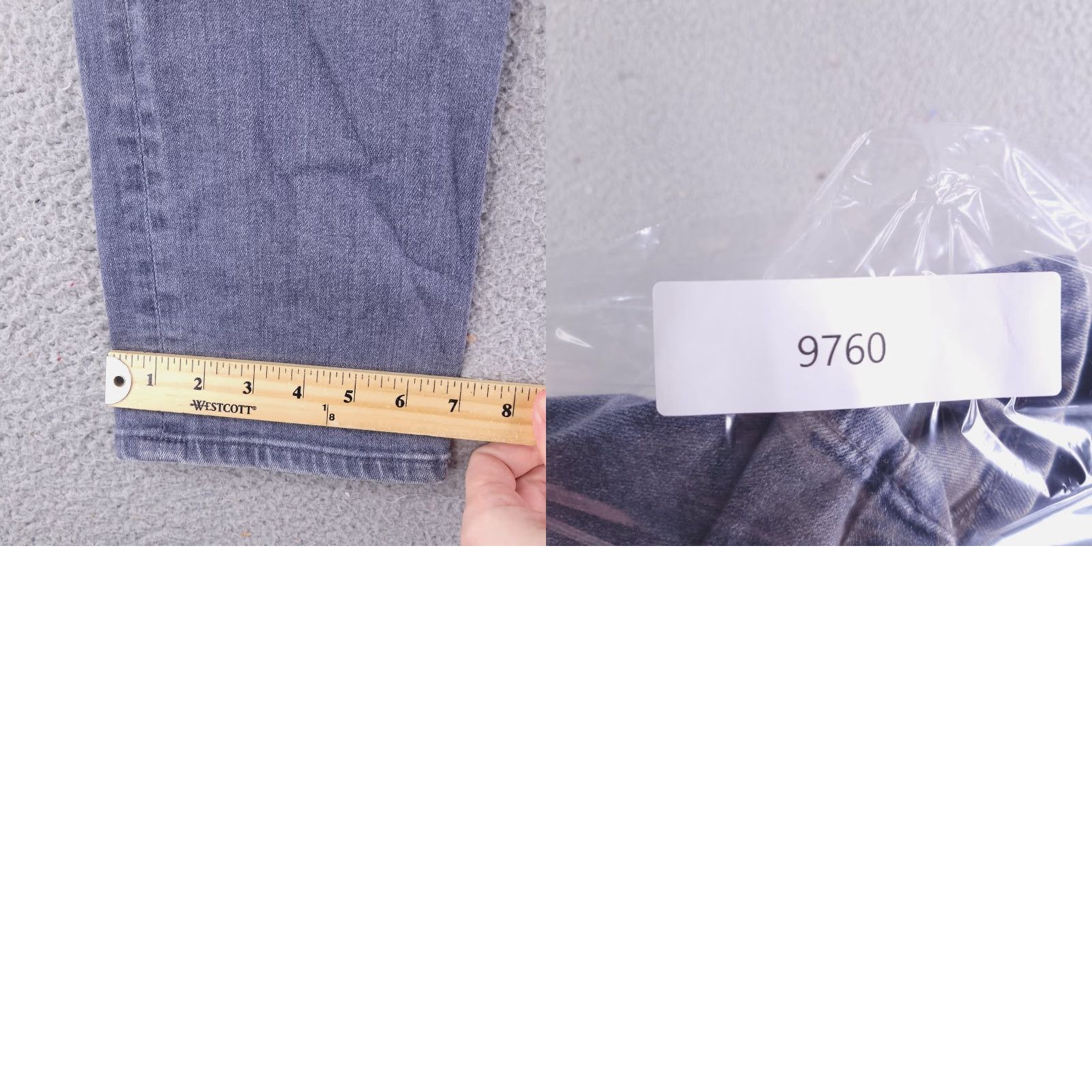 AG Jeans AG Jeans Slim Skinny The Tellis Mens Jeans 34x33 Gray Adriano Goldschmied 90s? Size US 34 / EU 50 - 9 Thumbnail