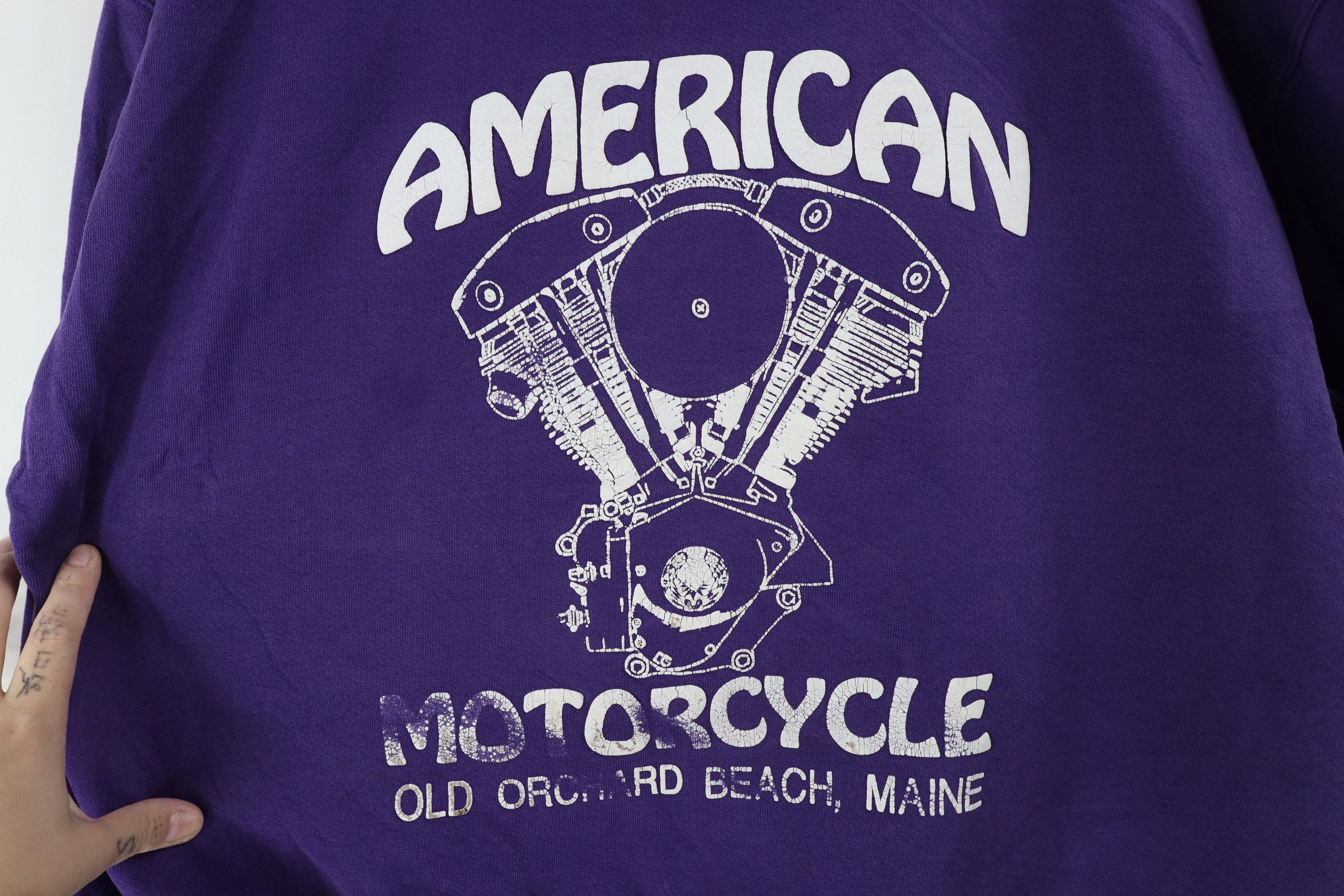 Vintage Vintage 90s Streetwear American Motorcycle Sweatshirt USA Size US M / EU 48-50 / 2 - 4 Thumbnail