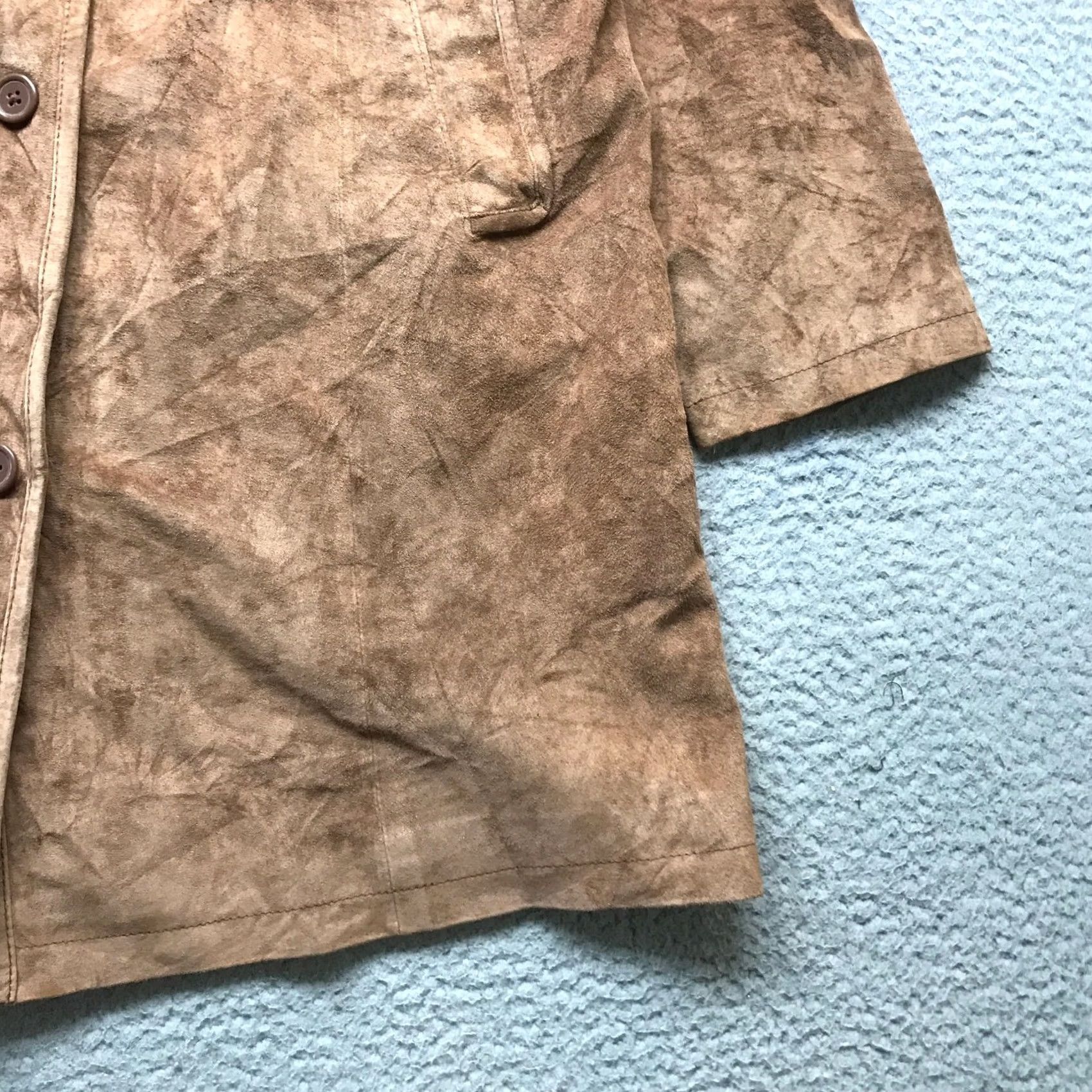 Vintage VINTAGE Centigrade Leather Trench Coat Jacket Womens M Brown Pockets Size M / US 6-8 / IT 42-44 - 5 Thumbnail