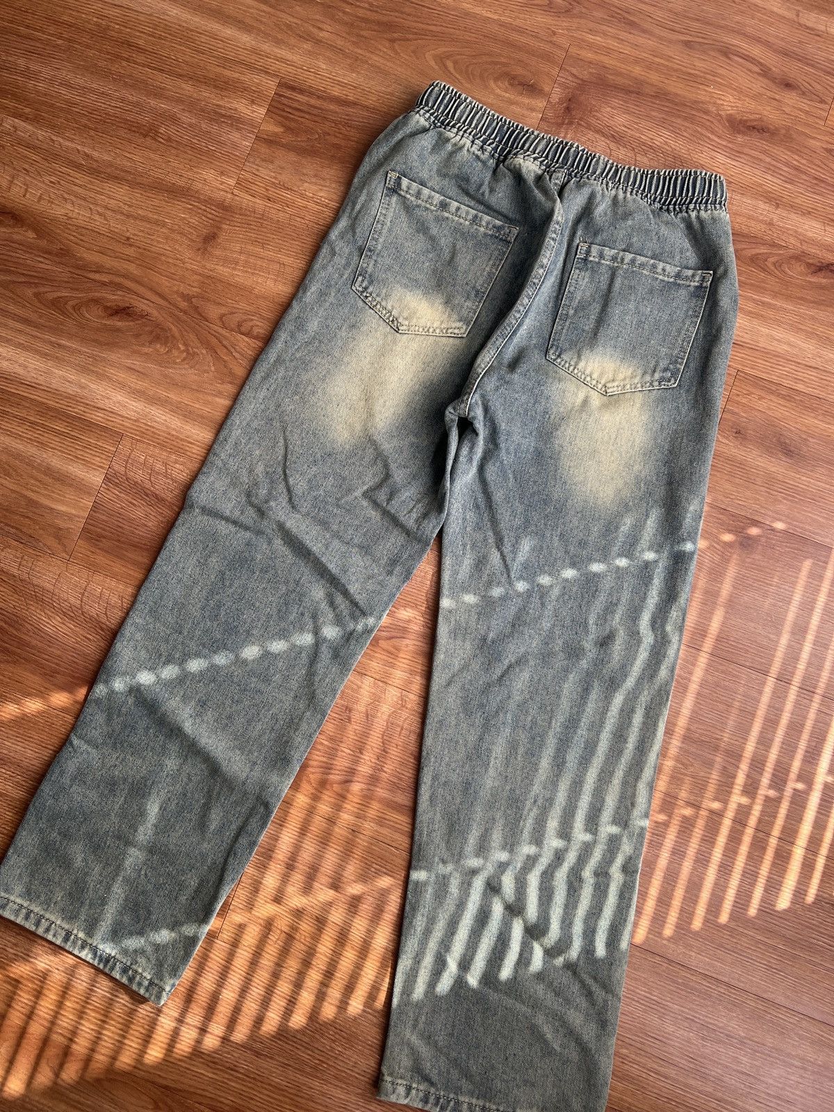 Japanese Brand × Vintage Adjustable Drawstring STOne Washed Jeans Size US 30 / EU 46 - 5 Thumbnail