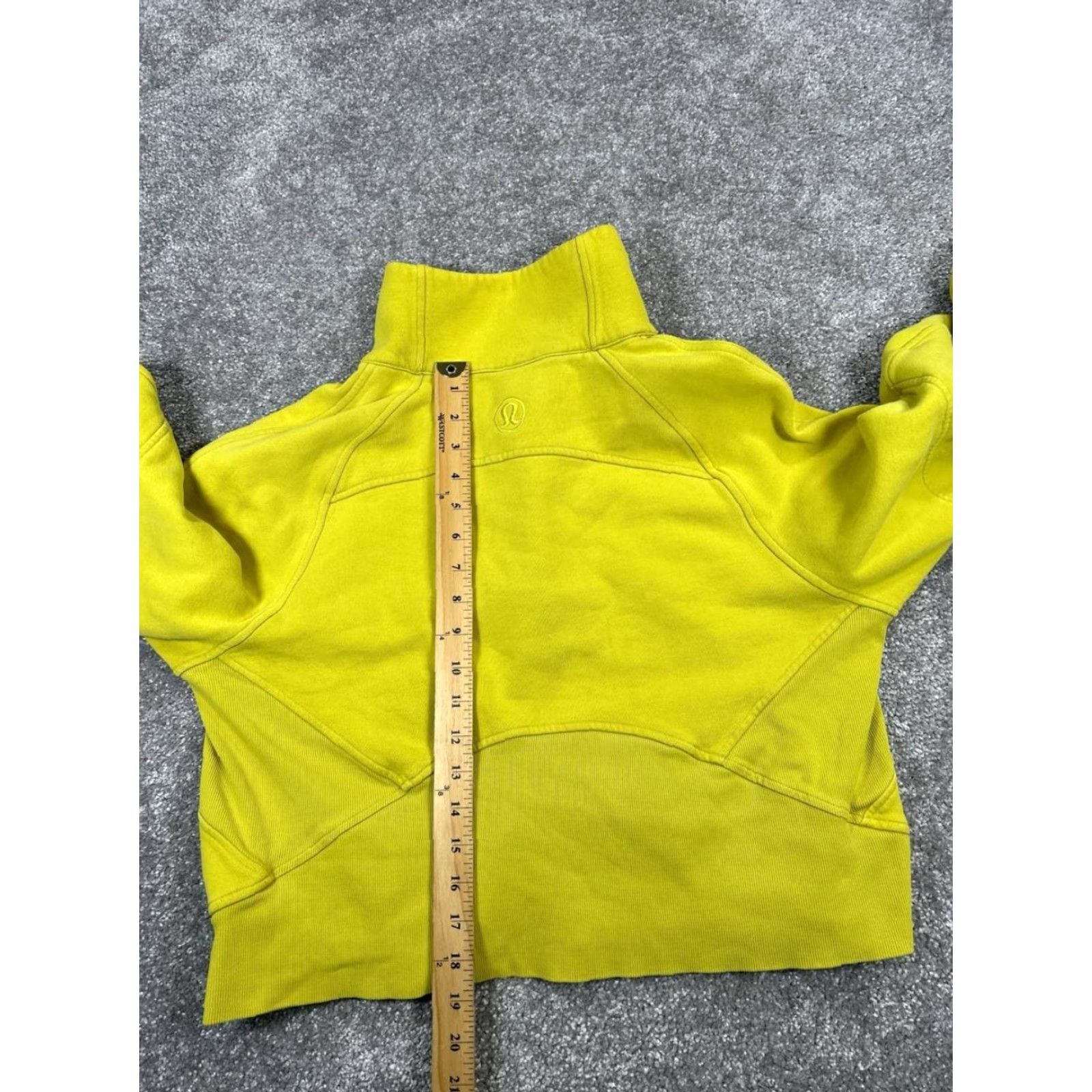 Lululemon Lululemon Scuba Sweatshirt Womens Medium Yellow Fleece Zip Pullover Logo Activewear Modern Scuba 90s? Size M / US 6-8 / IT 42-44 - 7 Thumbnail