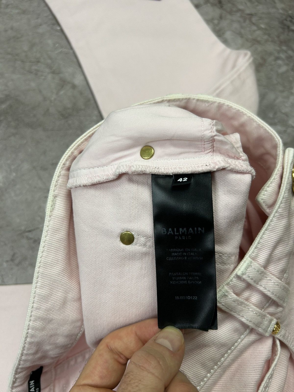 Balmain Balmain Parish Jeans Pink Size 30" / US 8 / IT 44 - 7 Thumbnail