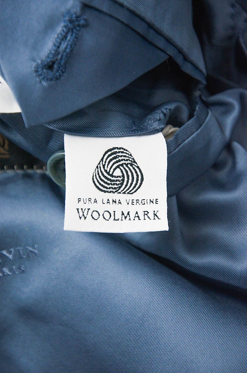 Lanvin LANVIN Classique Pure Wool Blazer Blue Micro-Check 54R Size 54R - 11 Thumbnail