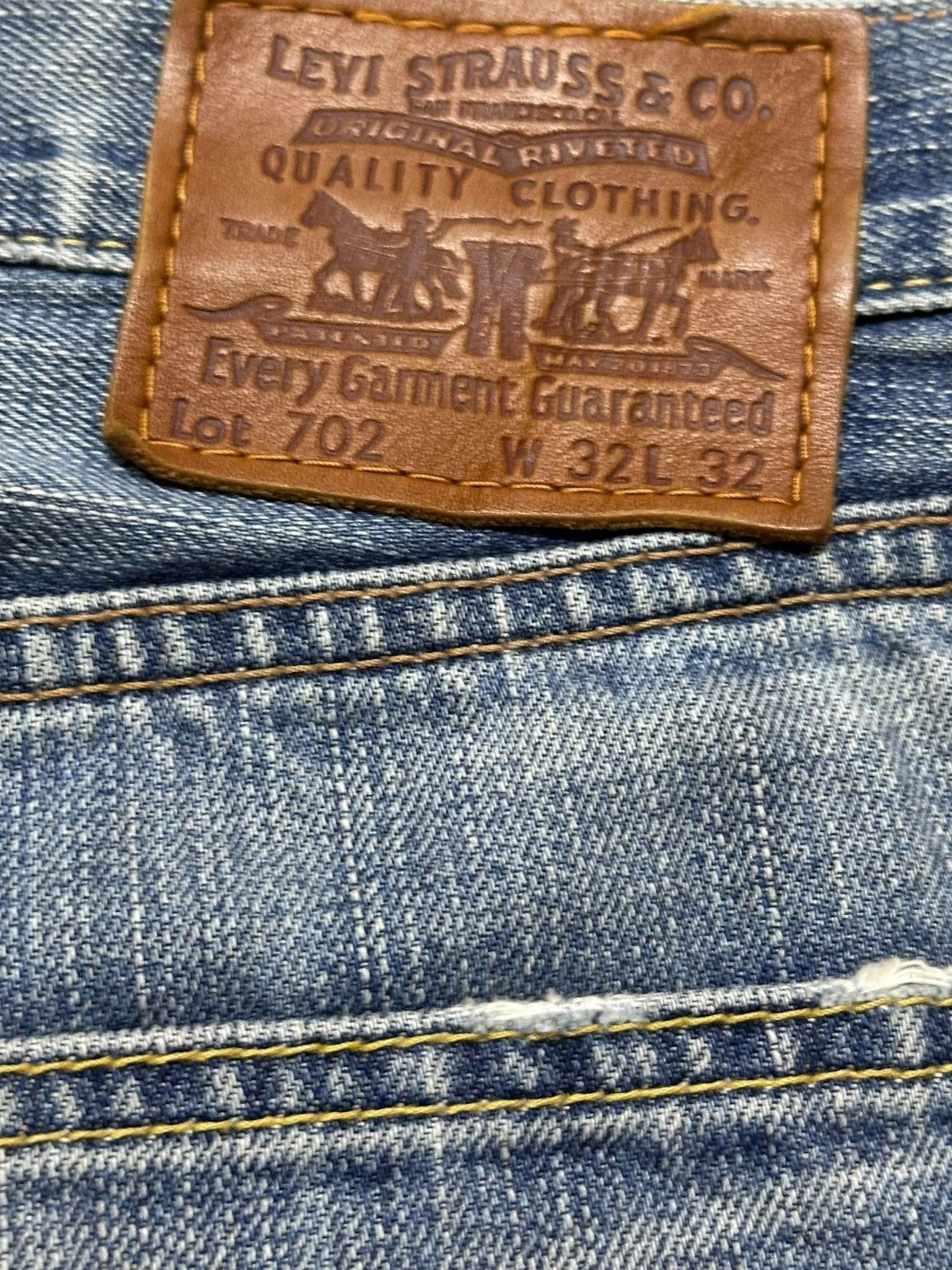 Levi's Vintage Clothing Vintage Levi’s 702 Mudwash Grunge Distressed Denim Size US 31 - 7 Thumbnail