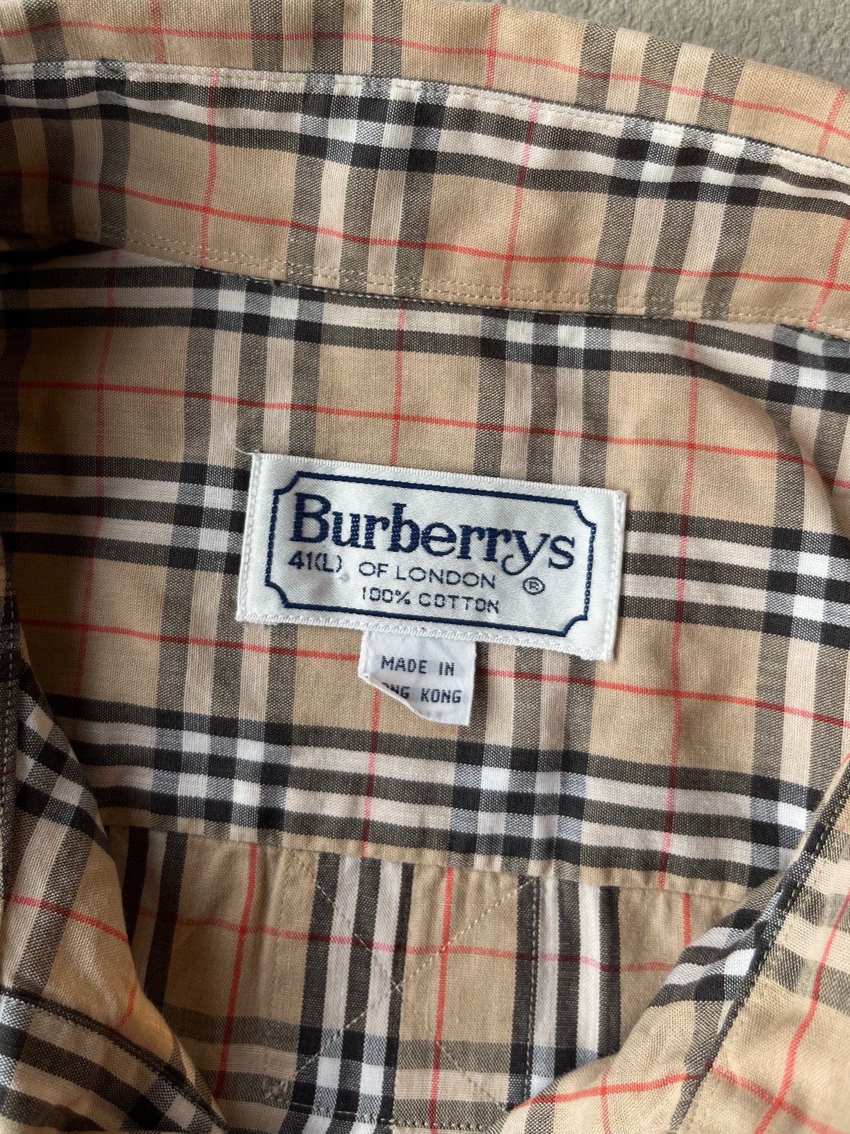 Burberry Vintage Burberrys Nova check shirt Size US L / EU 52-54 / 3 - 9 Thumbnail