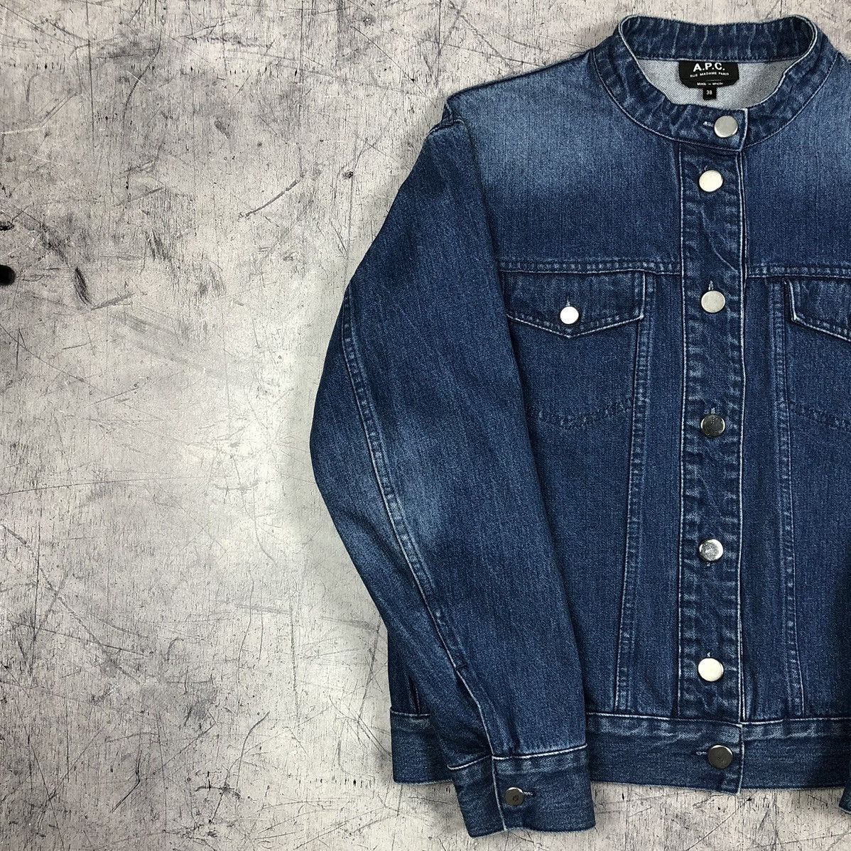 A.P.C. Vintage A.P.C. Paris France Designer Denim Jacket y2k crazy Size S / US 4 / IT 40 - 6 Thumbnail