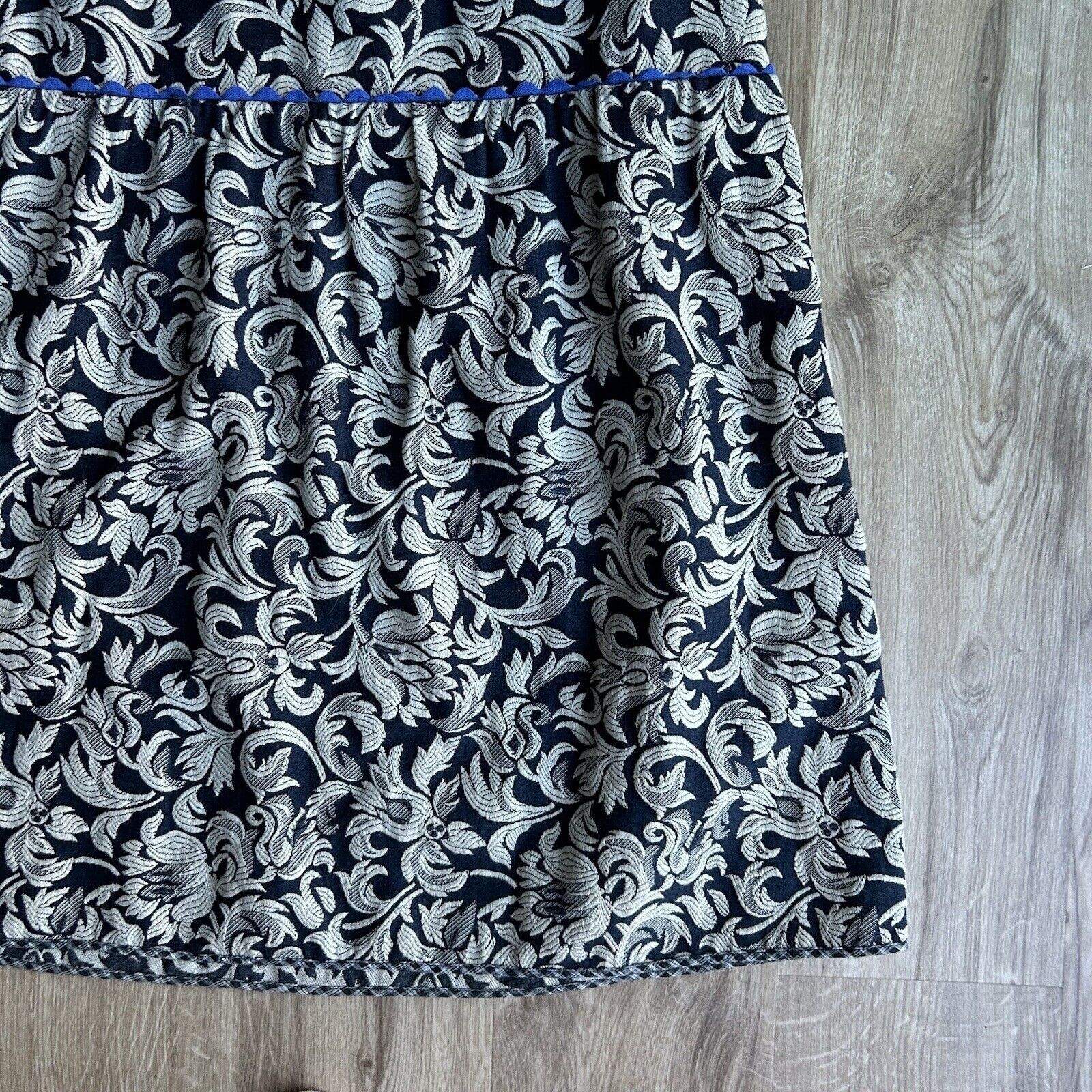 Dosa DOSA Women’s Dress Gray Blue Mini Floral Paisley Sleeveless Size L / US 10 / IT 46 - 13 Thumbnail