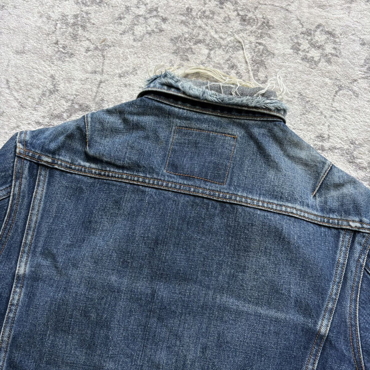 20471120 20471120 Double Sex 6 Pocket Distressed Denim Jacket Blue Size US S / EU 44-46 / 1 - 7 Thumbnail
