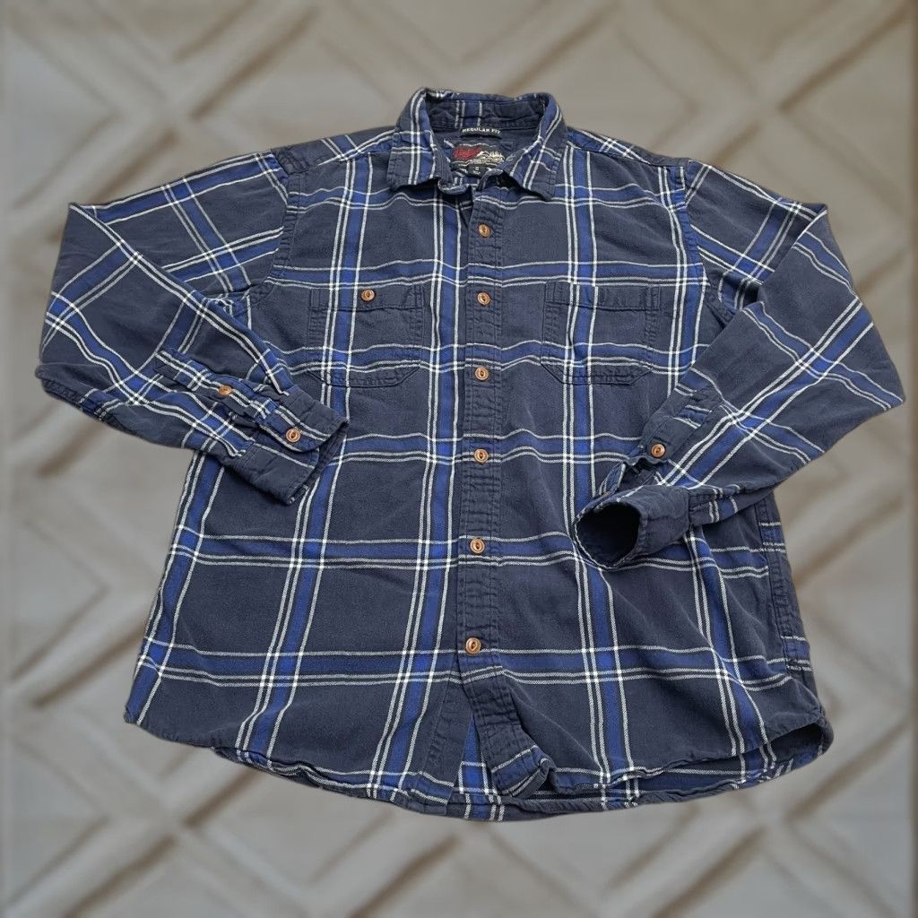 Old Navy VINTAGE Old Navy 90s Grunge Flannel Shirt Men’s Medium Blue Plaid Cotton Casual Size US M / EU 48-50 / 2 - 1 Thumbnail