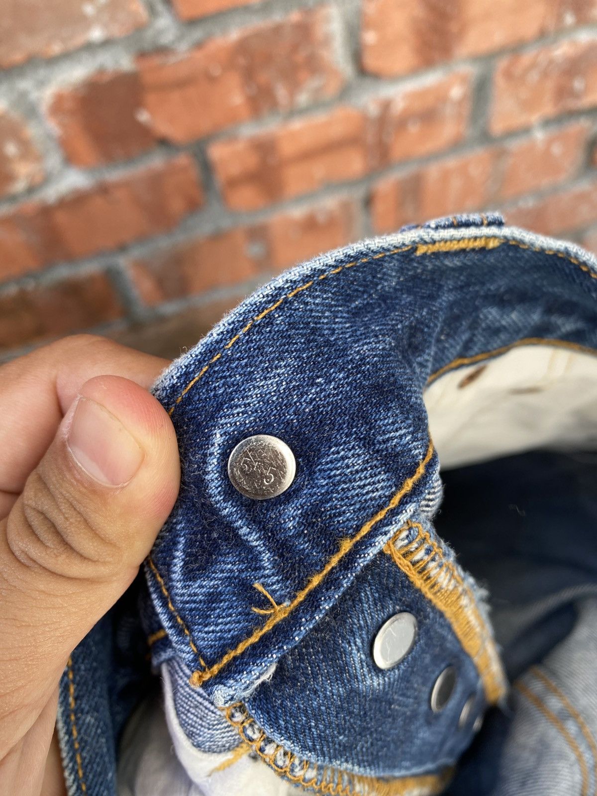 Levi's Vintage Clothing W31x28 Vintage levi's 201xx buckle back redline cut off bigE Size US 31 - 7 Thumbnail