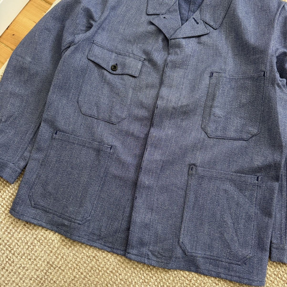 Le Laboureur French vintage heavy cotton sanfor workwear jacket Size US L / EU 52-54 / 3 - 6 Thumbnail