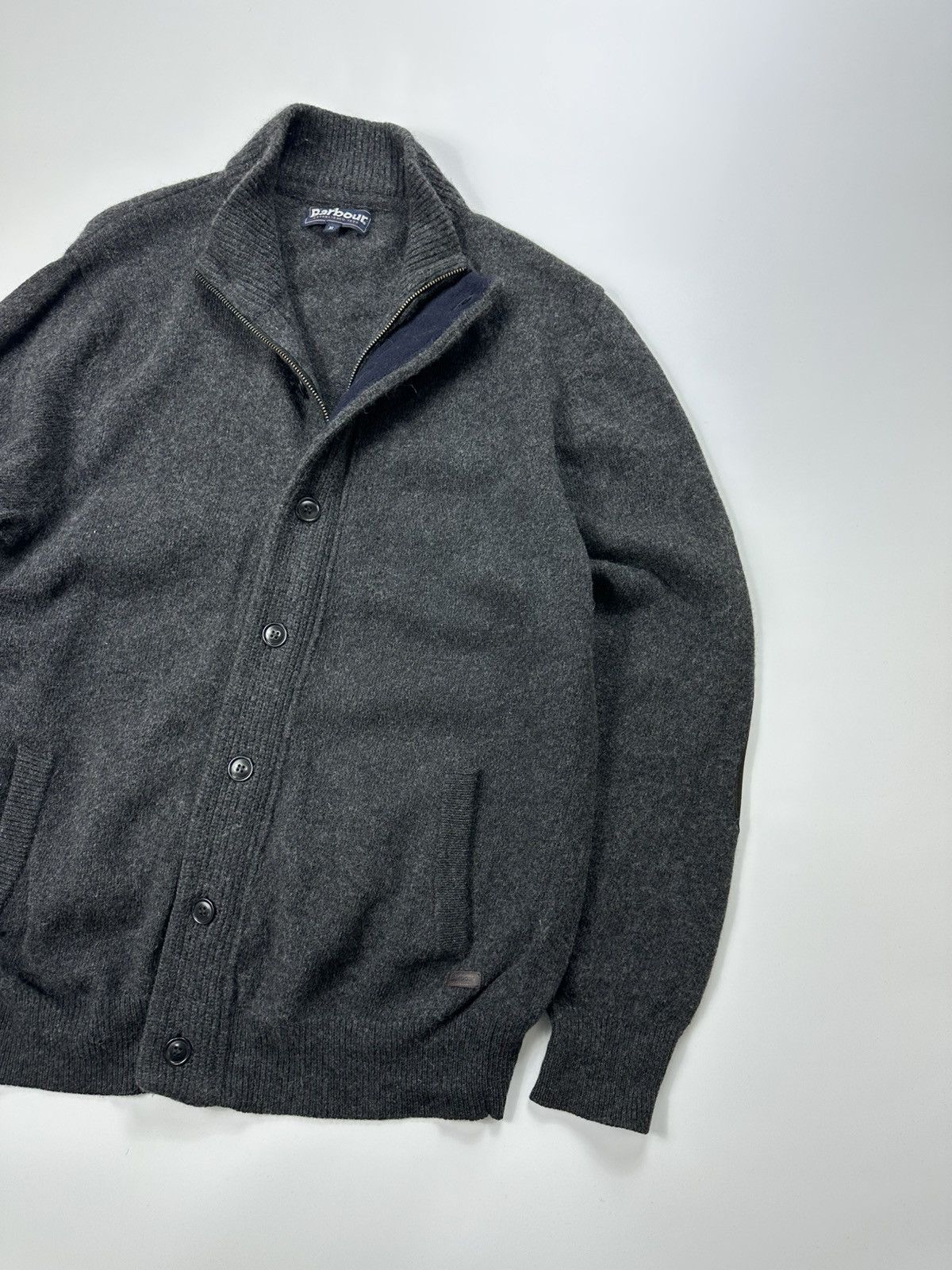 Barbour Barbour Wool Zip Sweater Men's Gray Size US XL / EU 56 / 4 - 4 Thumbnail