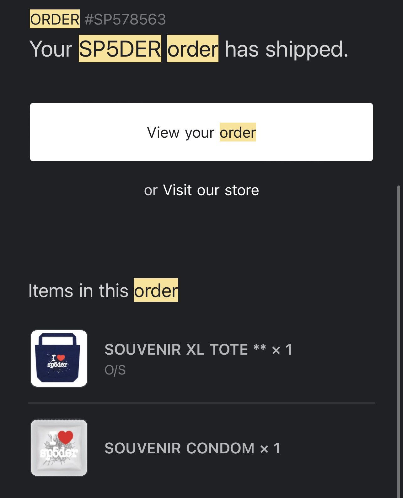 Sp5der 🩻Sp5der Souvenir Xl Tote Bag🩻 Size ONE SIZE - 12 Thumbnail