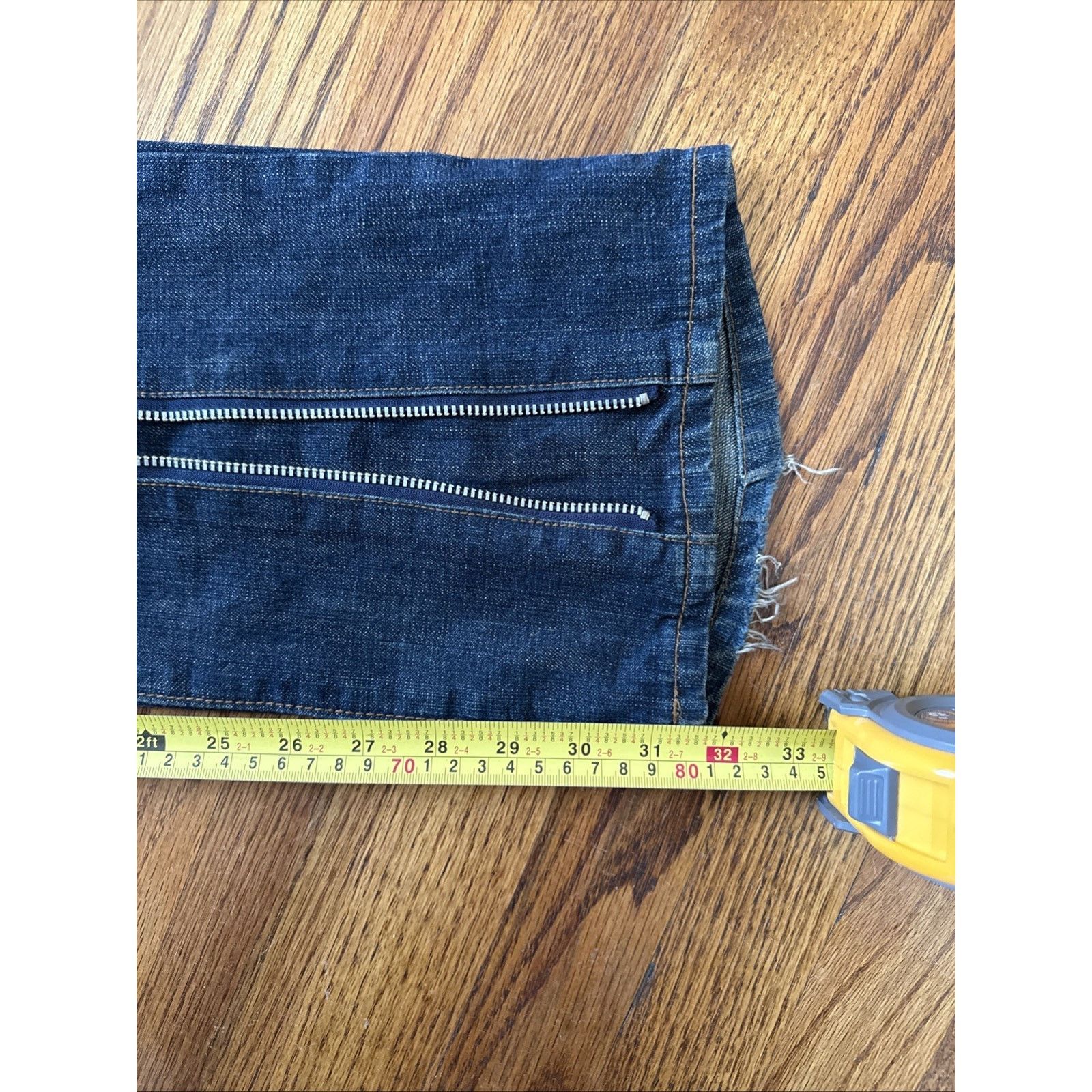 Morgan Homme Vintage Y2K Morgan Homme Ankle Zipper Bondage Denim Pants Size US 32 / EU 48 - 14 Thumbnail
