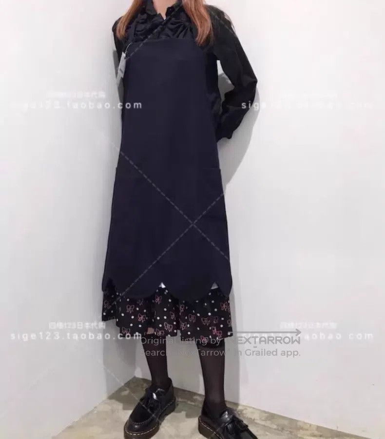 Comme des Garcons Comme des Garcons Lace petal hem apron dress Size S / US 4 / IT 40 - 2 Thumbnail