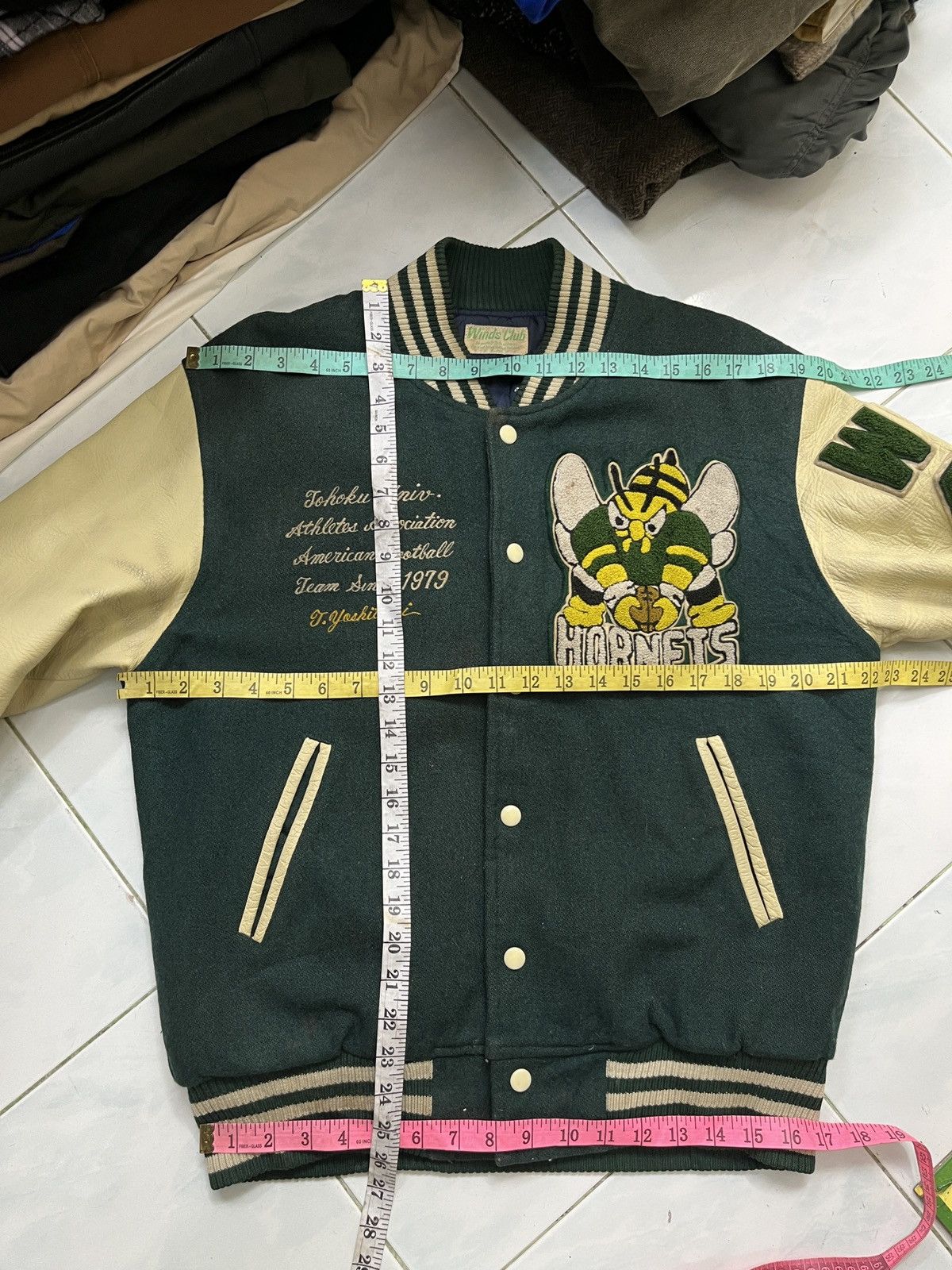 Vintage 🔥🔥🔥STEALS VTG HORNET AMERICAN FOOTBALL VARSITY JACKET Size US M / EU 48-50 / 2 - 19 Thumbnail