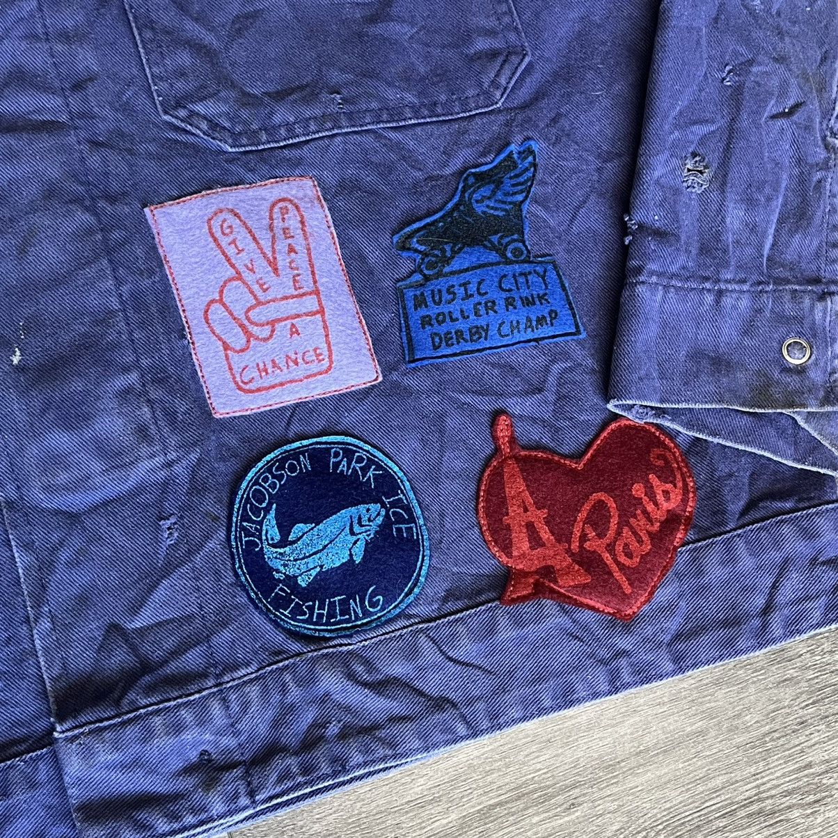Kentucky Boy Tyler Kentucky Boy Tyler Patches Denim Jean Trucker Chore Jacket Size US L / EU 52-54 / 3 - 4 Thumbnail