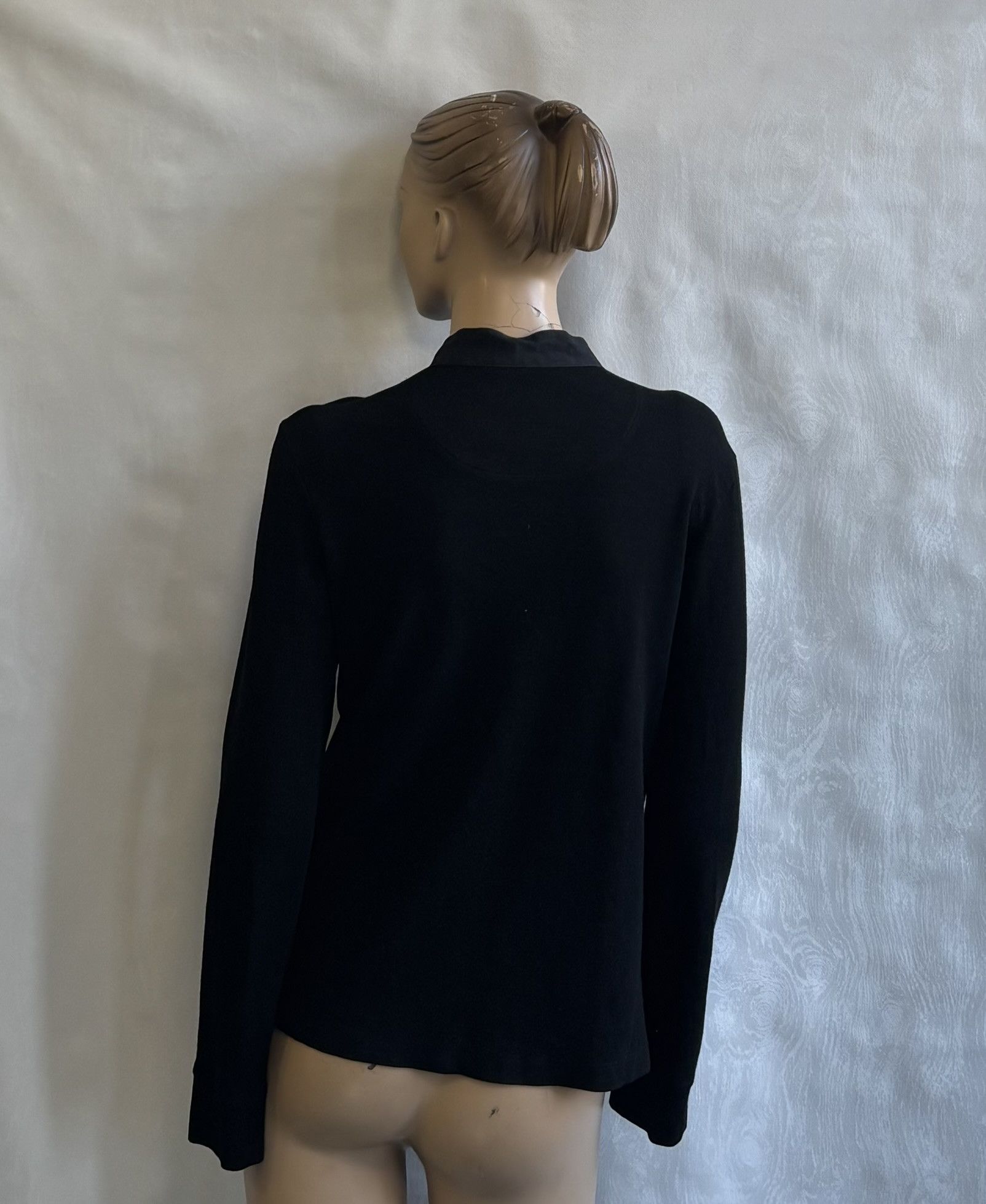 Balenciaga Balenciaga Wool Silk Black Sweater Buttons Large Size L / US 10 / IT 46 - 2 Thumbnail