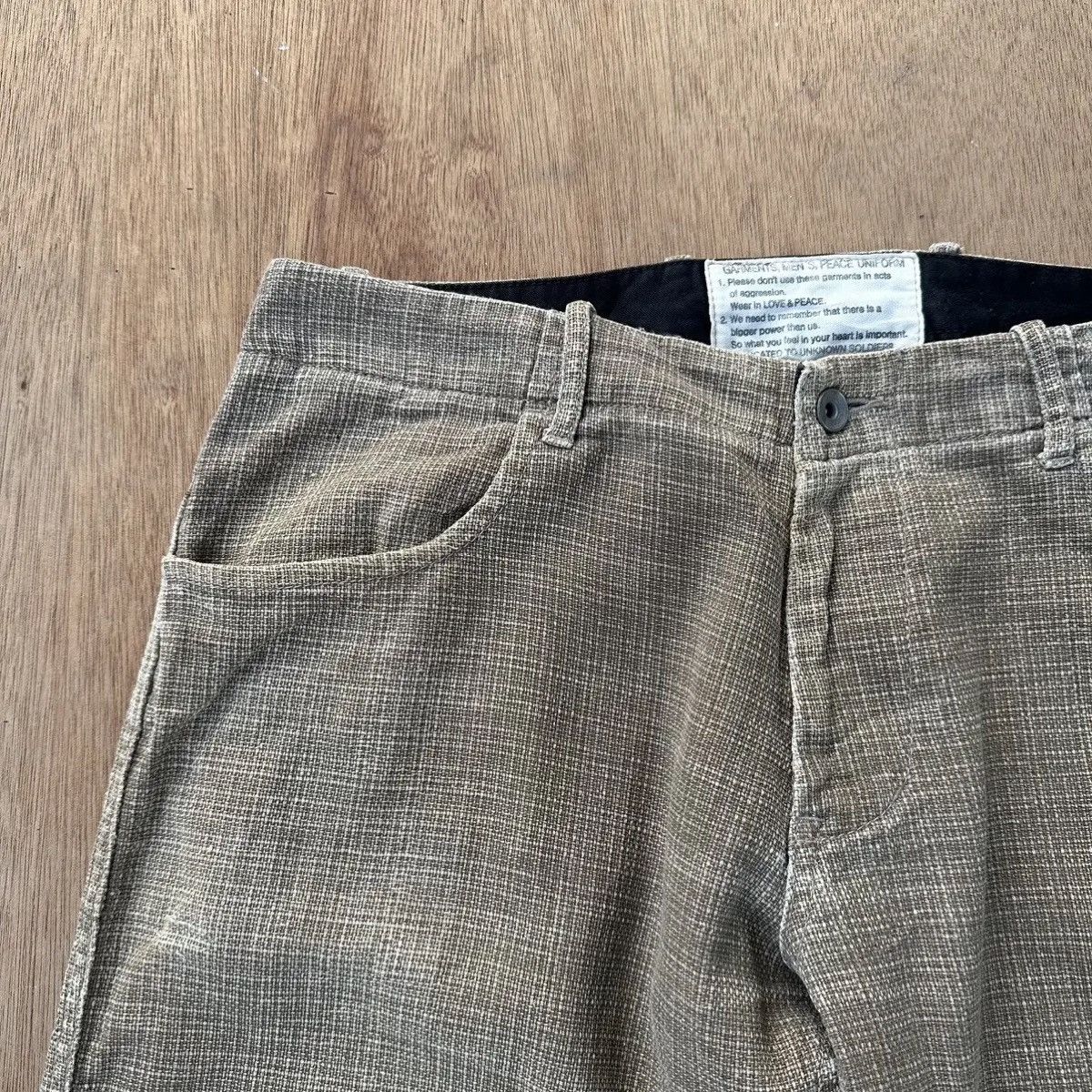 Garment Project × Japanese Brand × Vintage SICKS💥VINTAGE JOHNBULL W34L32 DONUT BUTTON HEMP COTTON PANT Size US 34 / EU 50 - 3 Thumbnail