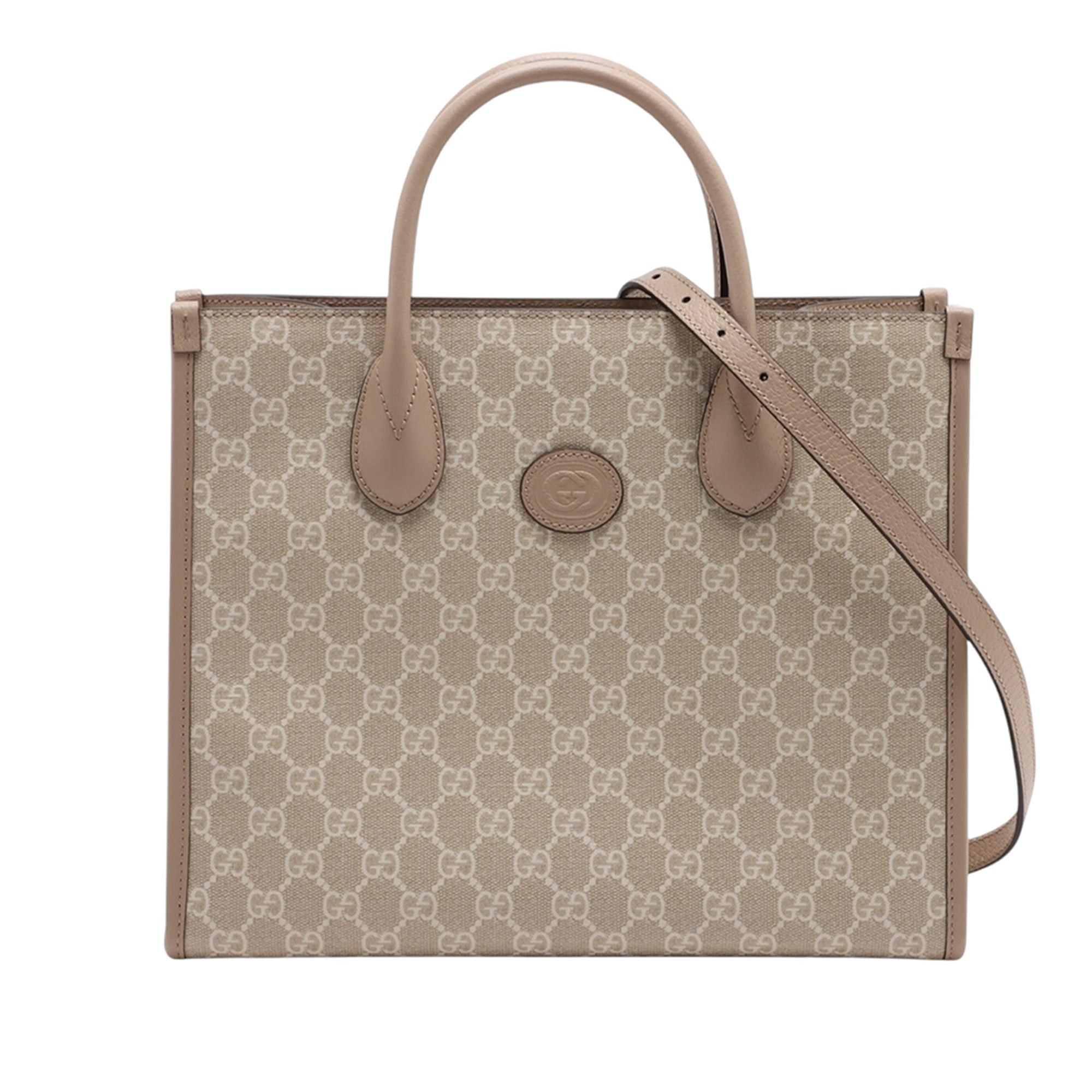 Gucci Small GG Supreme Interlocking G Tote Size ONE SIZE - 1 Thumbnail