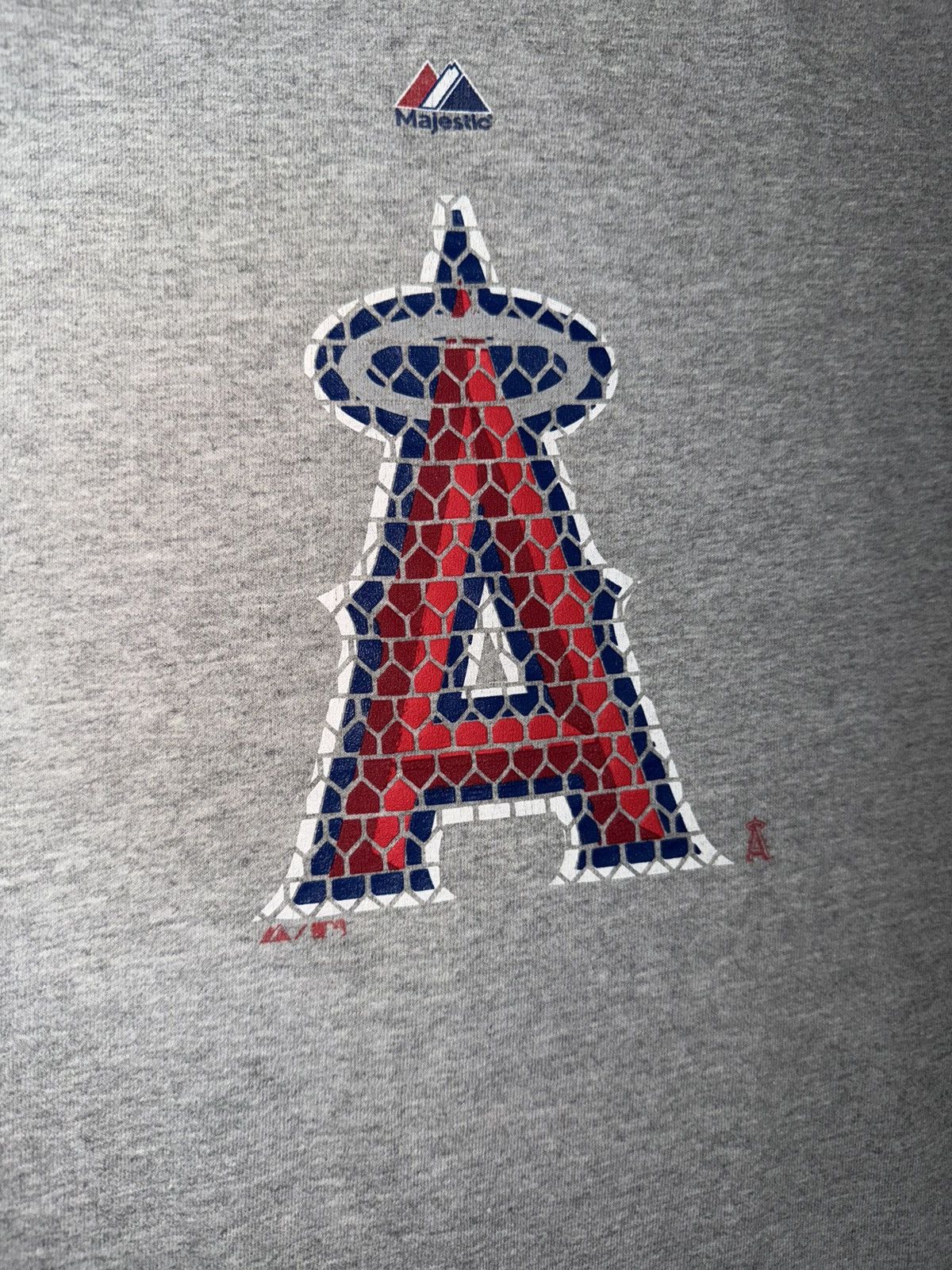 Majestic Vintage LA Angels MLB Majestic t-shirt grey men’s large Size US L / EU 52-54 / 3 - 4 Thumbnail