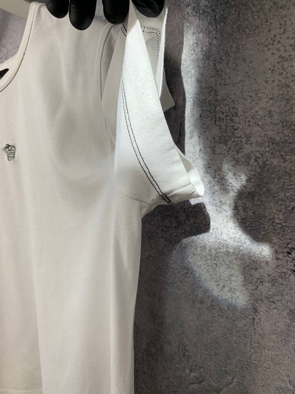 Designer ME+EM Blouse T-Shirt Cotton Modal Logo White size 12 Size XL / US 12-14 / IT 48-50 - 8 Thumbnail