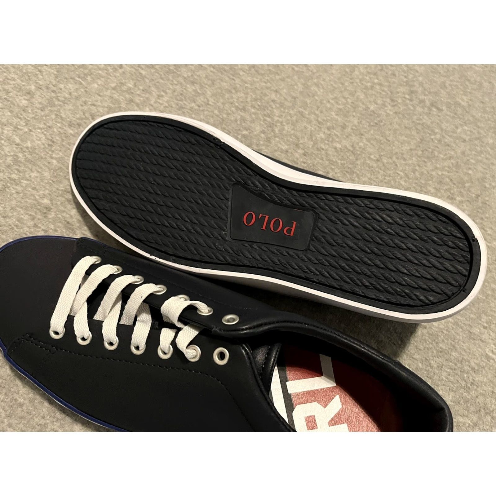 Polo Ralph Lauren Polo Ralph Lauren Sport PRL-93 Longwood Nappa Calf Leather Blue Shoes Mens 10.5D Sneakers Lacé Up Athletic Size US L / EU 52-54 / 3 - 7 Thumbnail