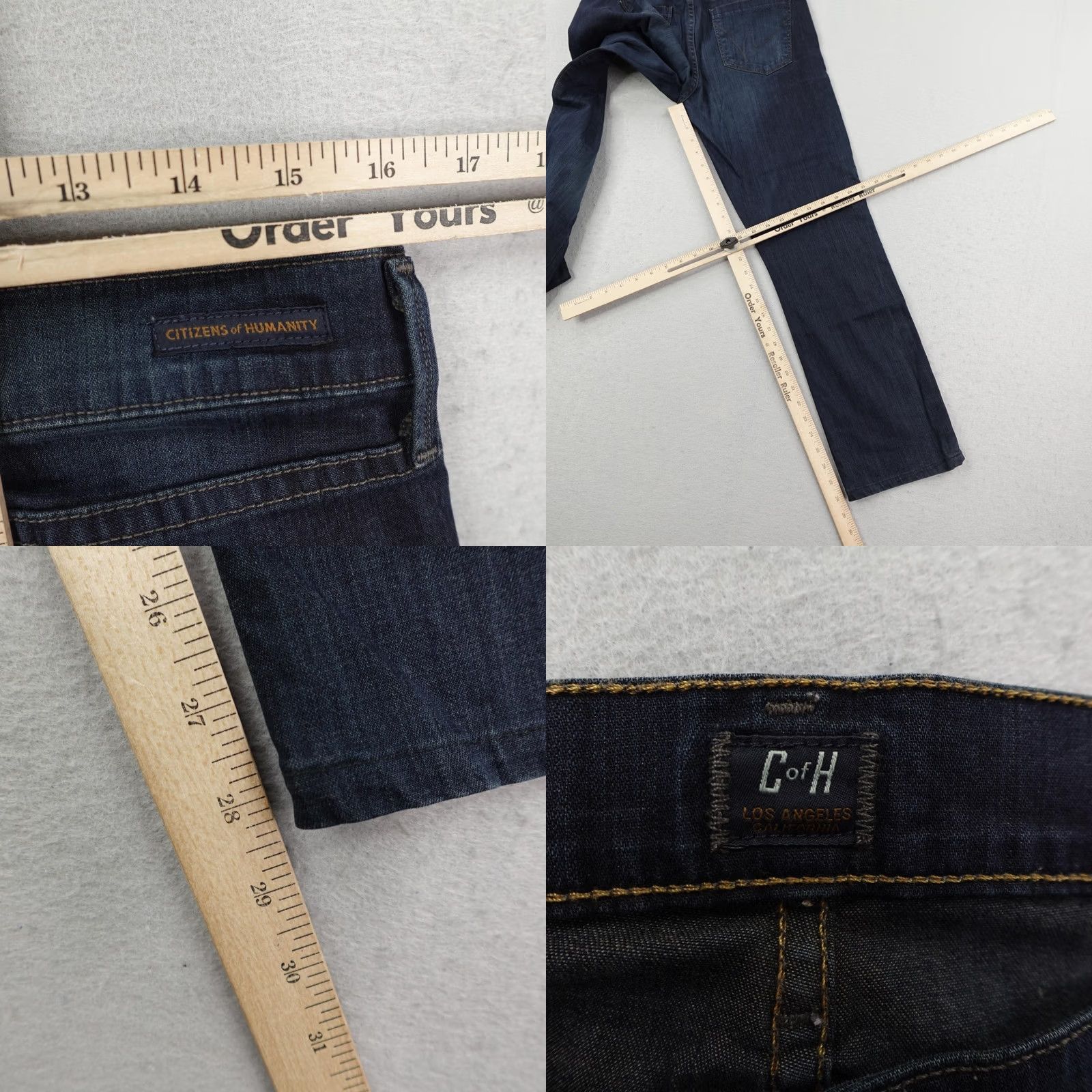 Citizens Of Humanity VINTAGE Citizens of Humanity Jeans Women 32 Blue Denim Amber Medium Rise Bootcut USA Y2K Mens Girls Womens Size 24" / US 00 / IT 34 - 8 Thumbnail