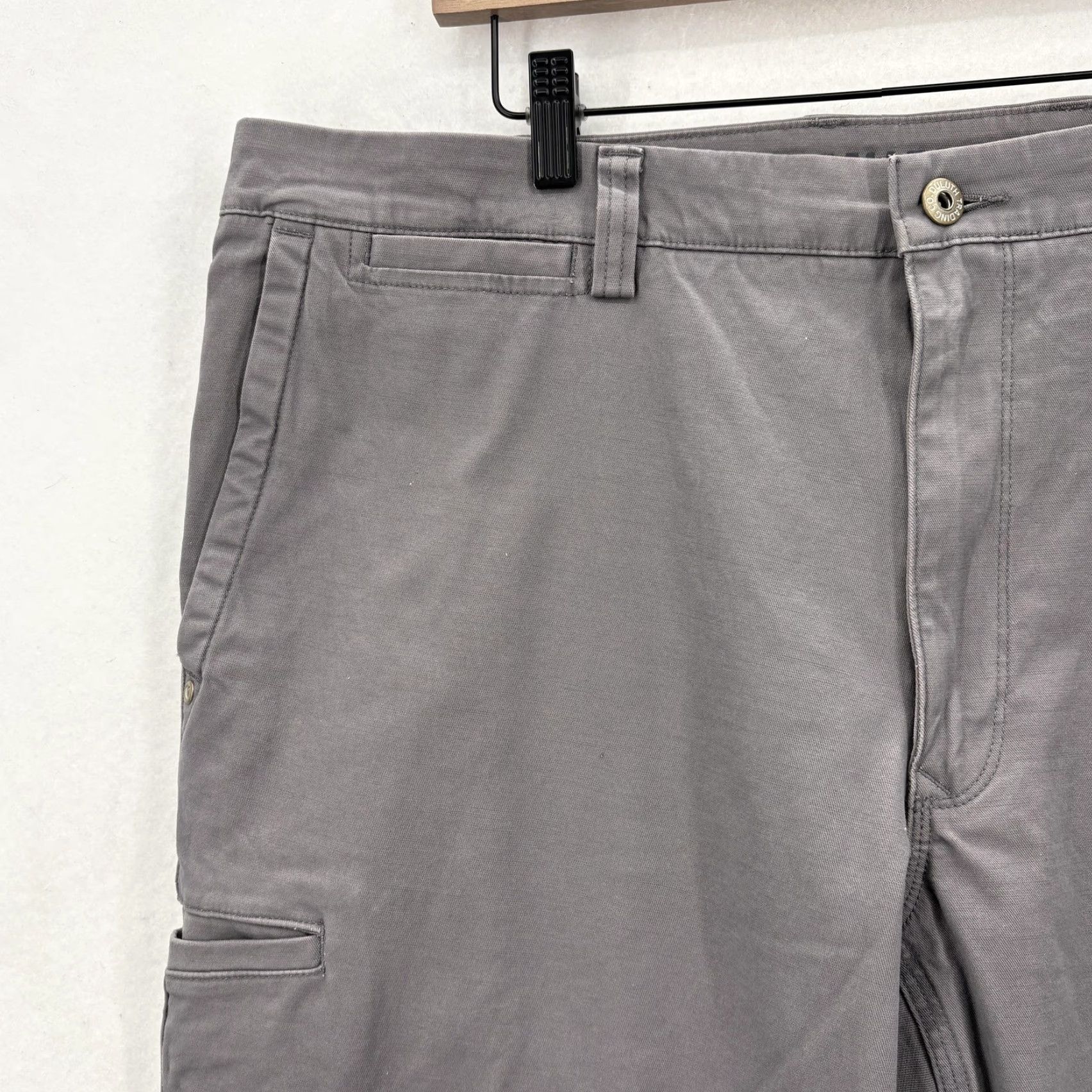 Duluth Trading Company Duluth Trading Co DuluthFlex Ballroom Slim Fit Khaki Pants Mens 40x32 Gray Stretch Workwear Cargo Size US 40 / EU 56 - 3 Thumbnail