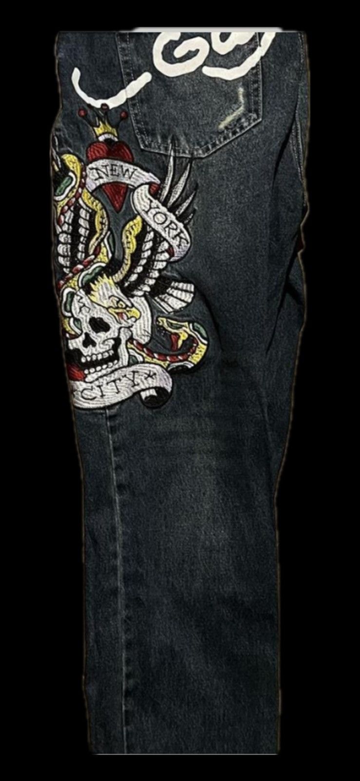 Ed Hardy Ed hardy eagle skull pants Size US 38 / EU 54 - 2 Thumbnail