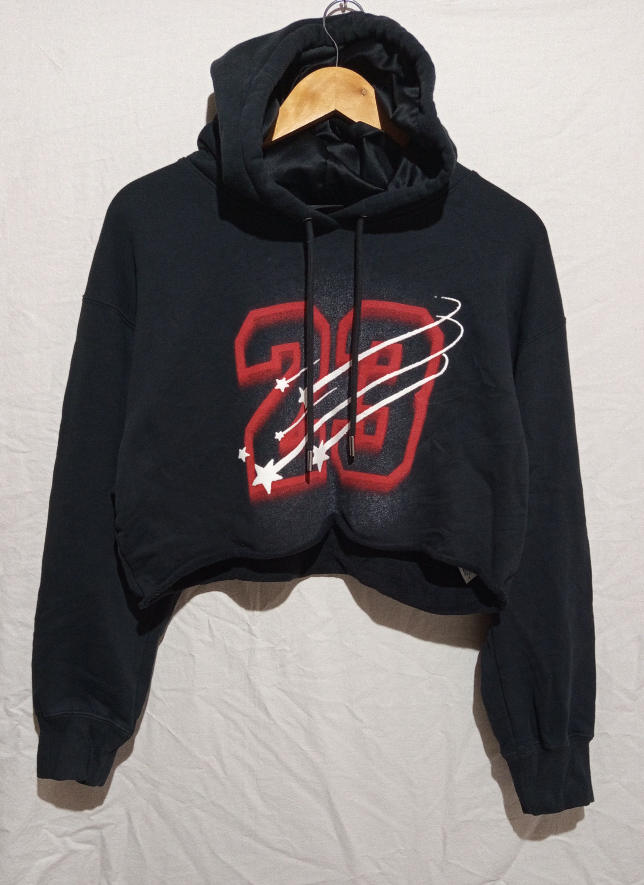 Nike Nike x Air Jordan Cropped Satin Lined Hoodie Size L / US 10 / IT 46 - 1 Thumbnail