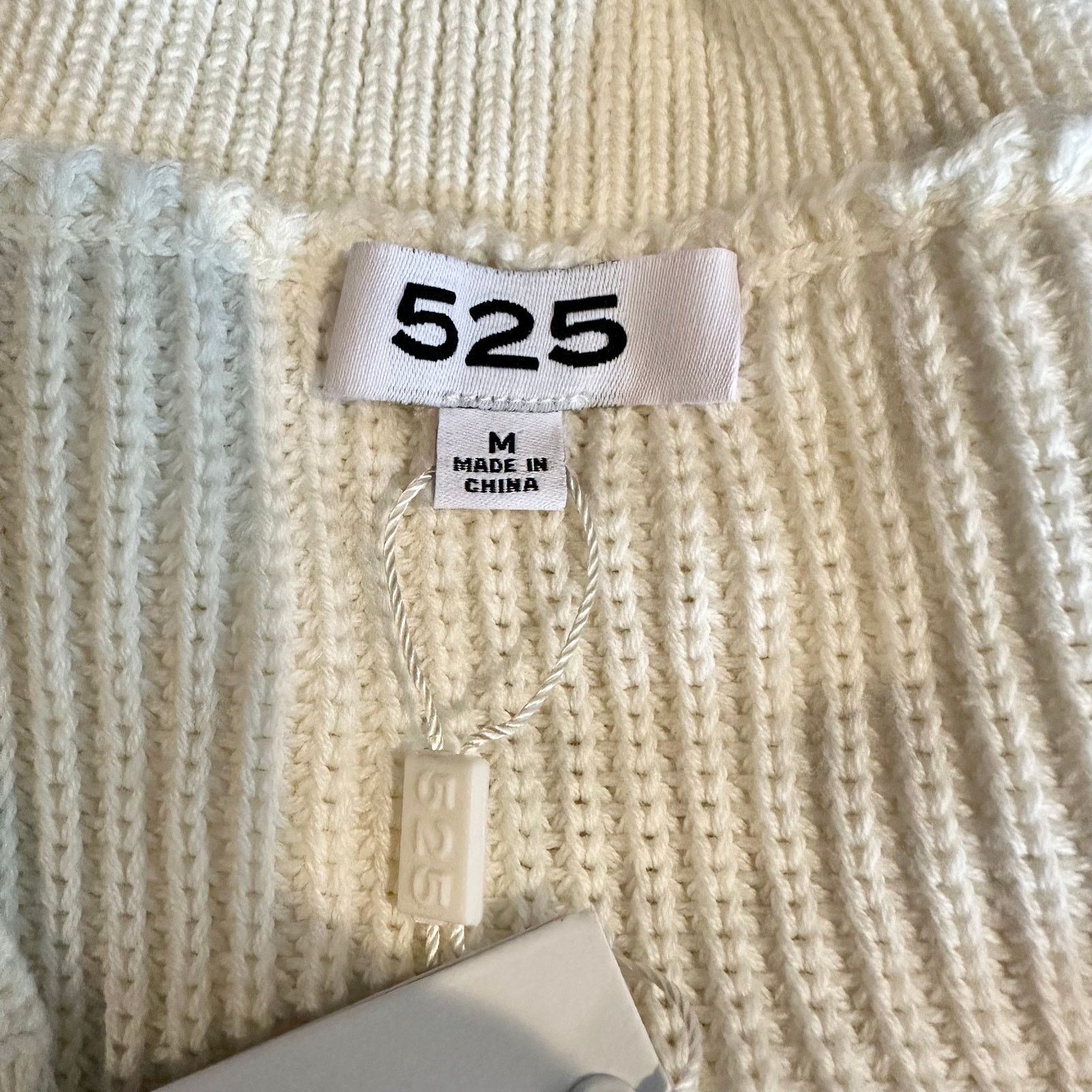 Other 525 America Distressed Shaker V-Neck Sweater in Chalk size M Size M / US 6-8 / IT 42-44 - 21 Thumbnail
