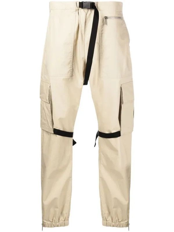 Off-White o1gr1nt0125 Diag Tab Cotton Cargo Pant in Dark Sand Size US 28 / EU 44 - 1 Thumbnail
