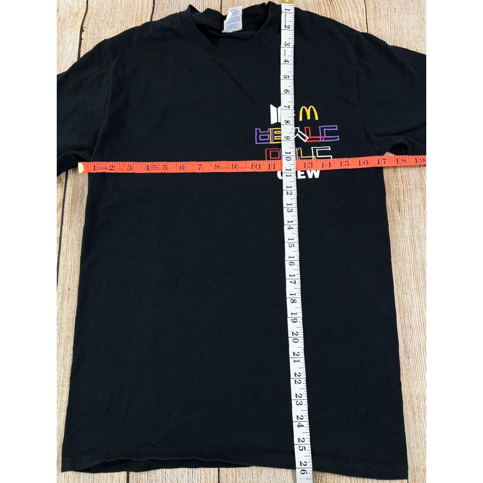 Gildan BTS x McDonalds Crew Logo T-Shirt Black Size S Adult Men's Gildan Regular Short Sleeve Cotton Logo McDonalds Theme Size US S / EU 44-46 / 1 - 5 Thumbnail